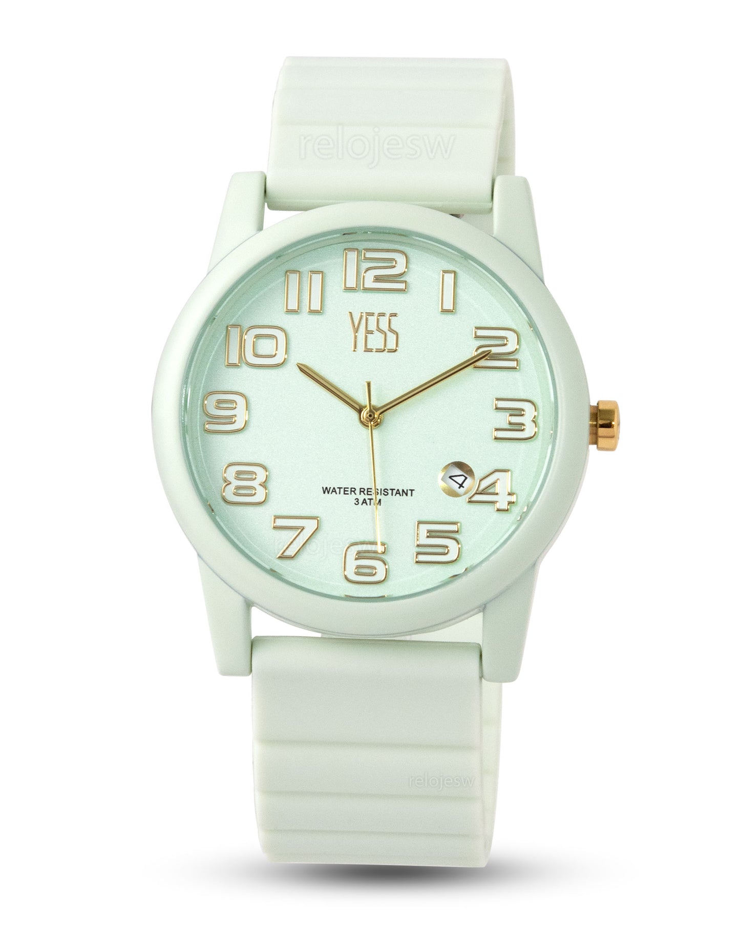 Reloj Yess Mujer Verde Pastel Y24080-3