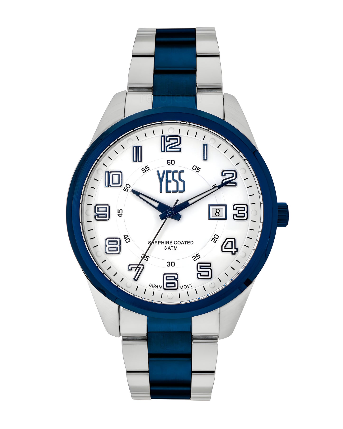 Reloj Yess Hombre Plateado Y24118-3