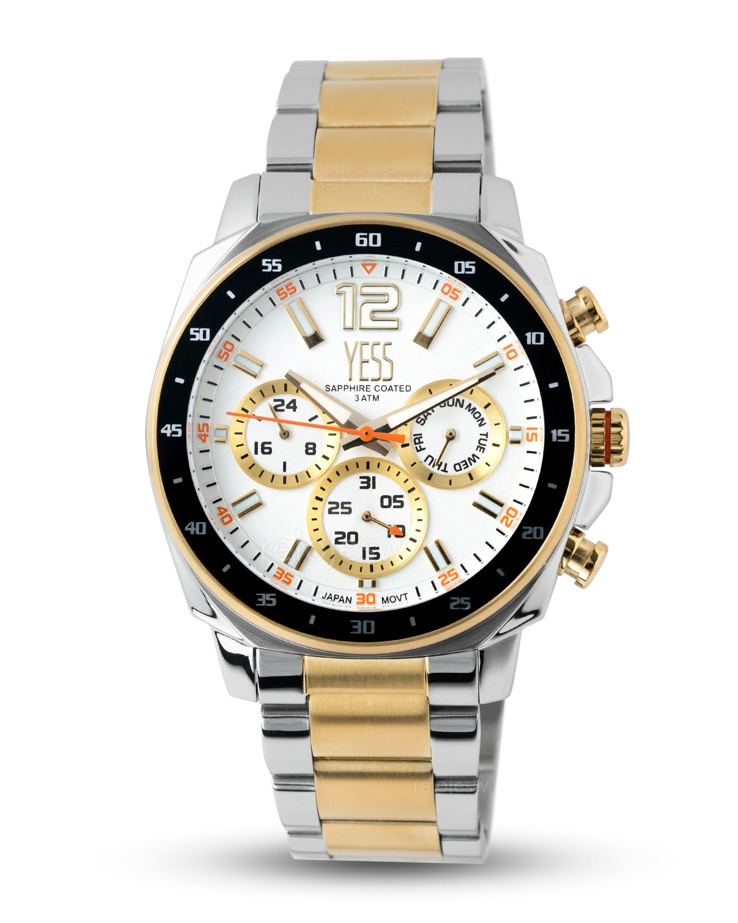 Reloj Yess Hombre Plateado y Dorado Y25004-5