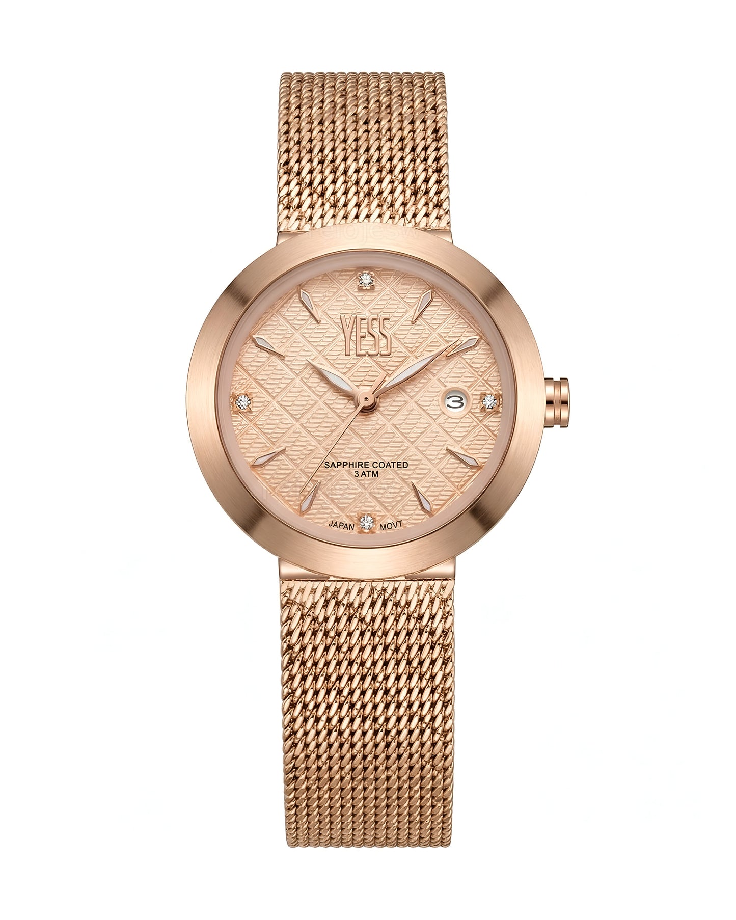 Reloj Yess Mujer Oro Rosa Y25011-3