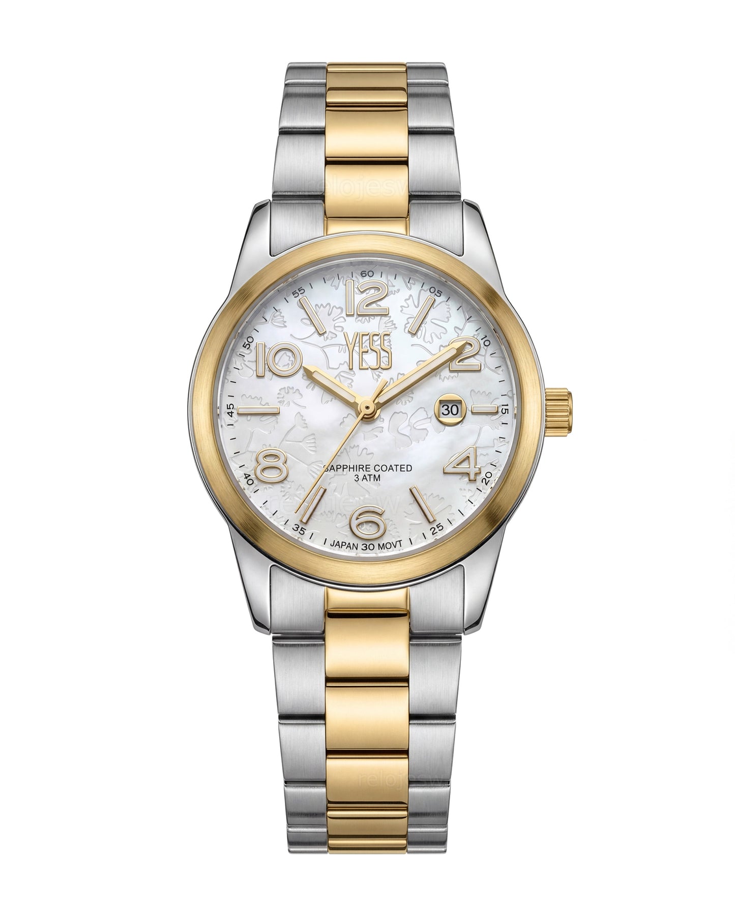Reloj Yess Mujer Plateado y Dorado Y25018-2