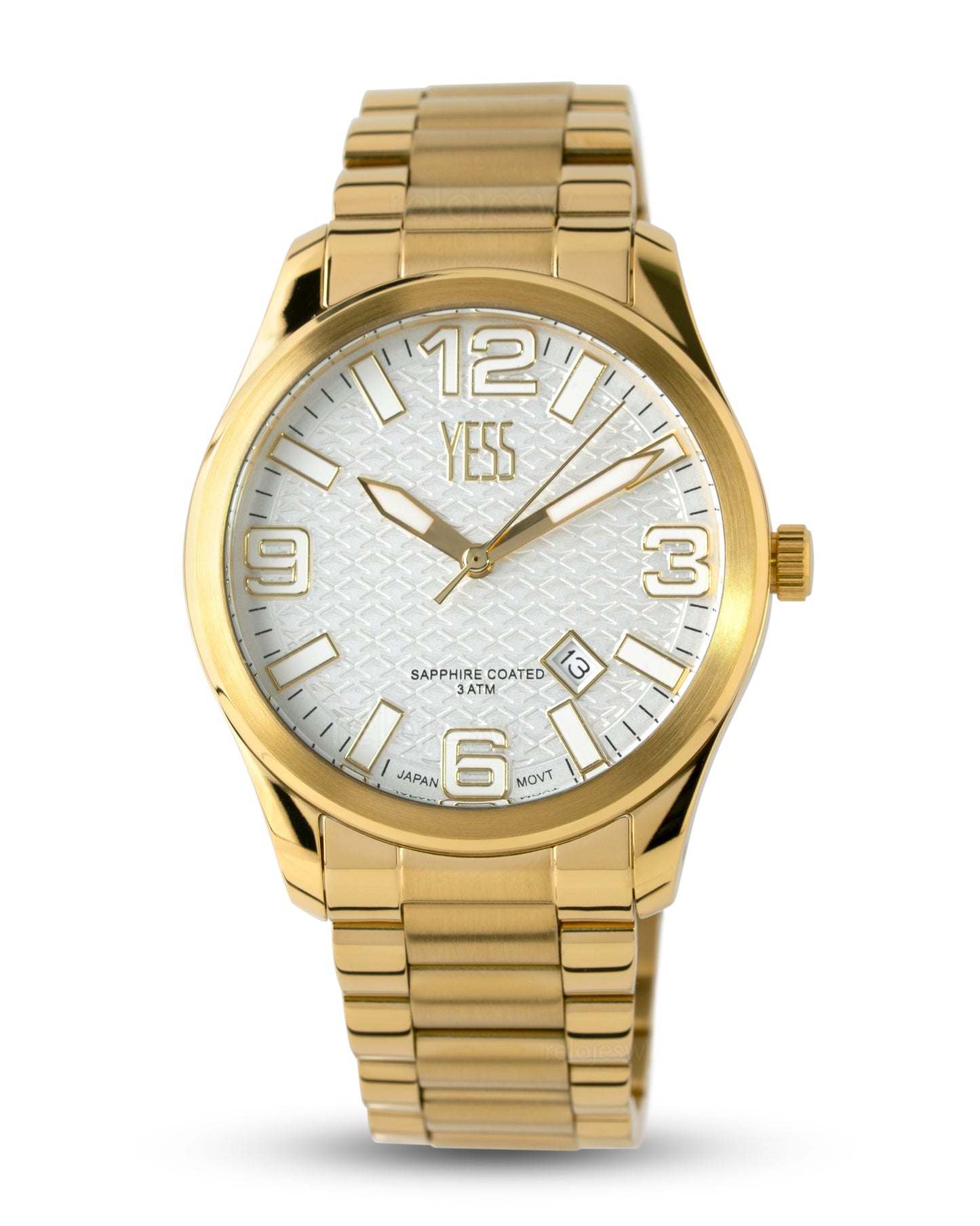 Reloj Yess Hombre Dorado Y25027-4