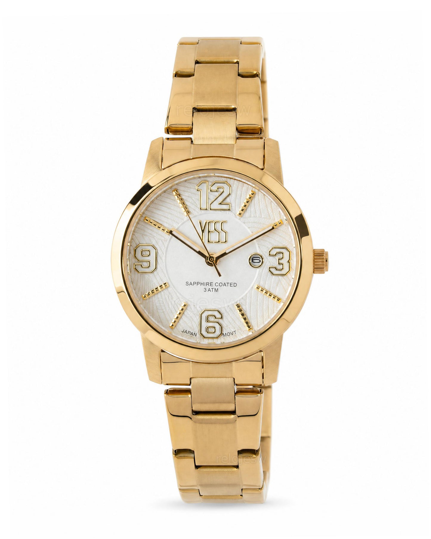 Reloj Yess Mujer Original Dorado Y25042-2