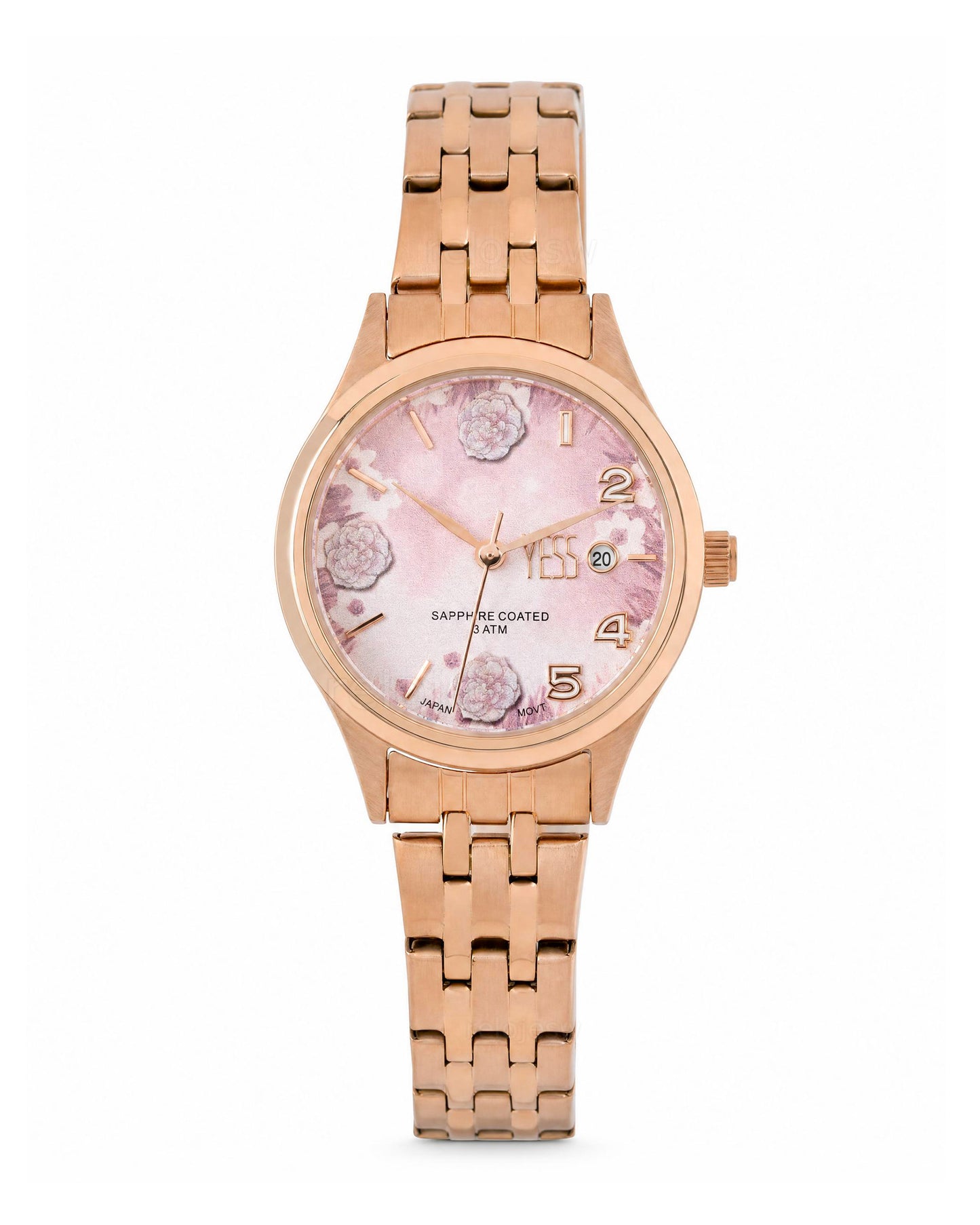 Reloj Yess Mujer Original Oro Rosa Y25050-3