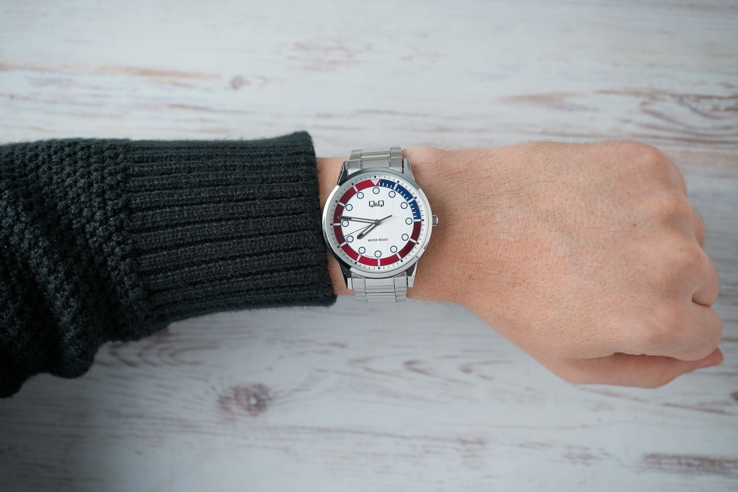 Reloj Q&Q Original Hombre Plateado Q50B001Y