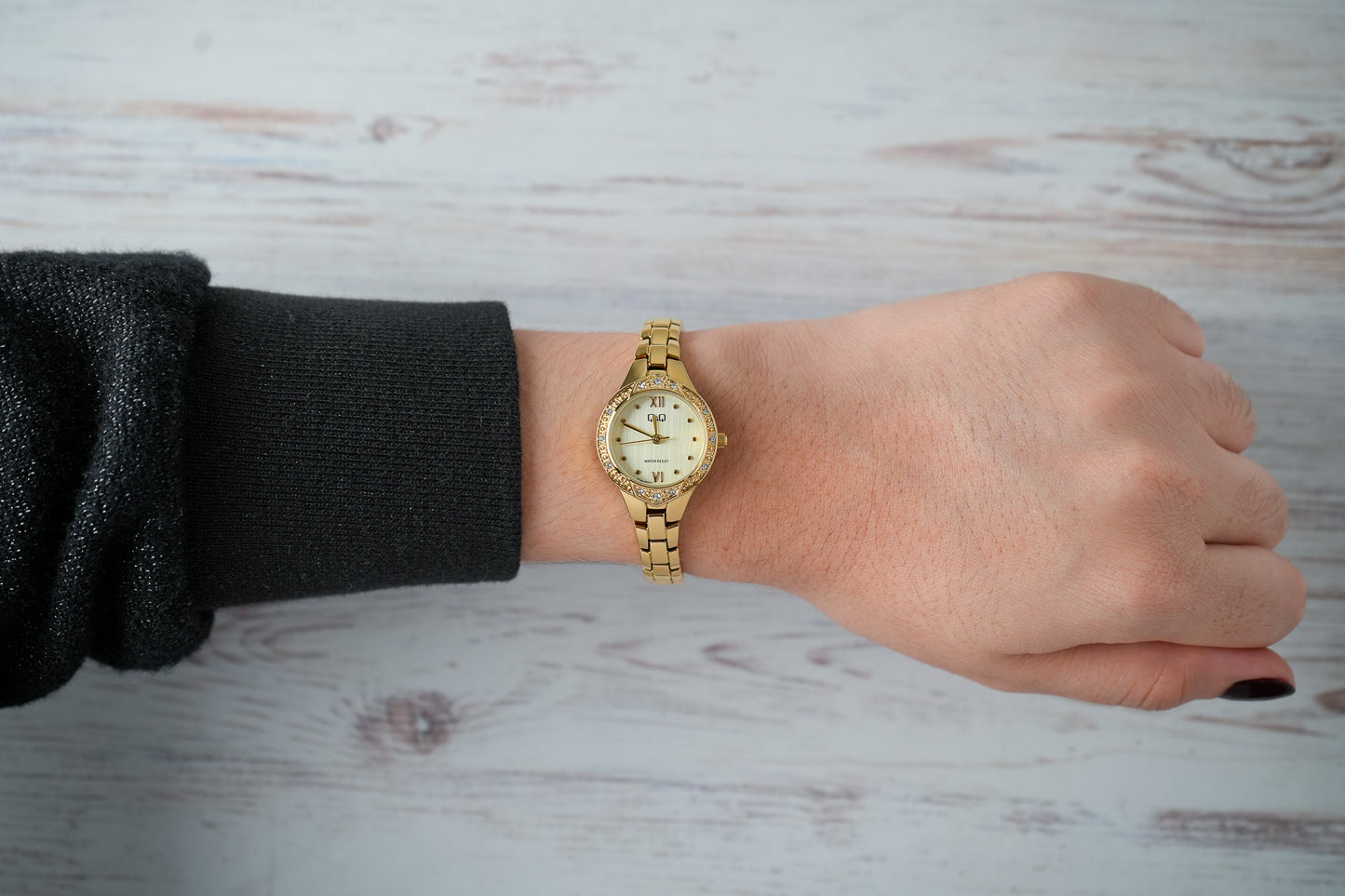 Reloj Q&Q Original Mujer Dorado F14A001Y