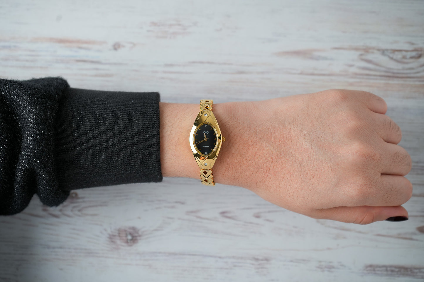 Reloj Q&Q Original Mujer Dorado F09A004Y