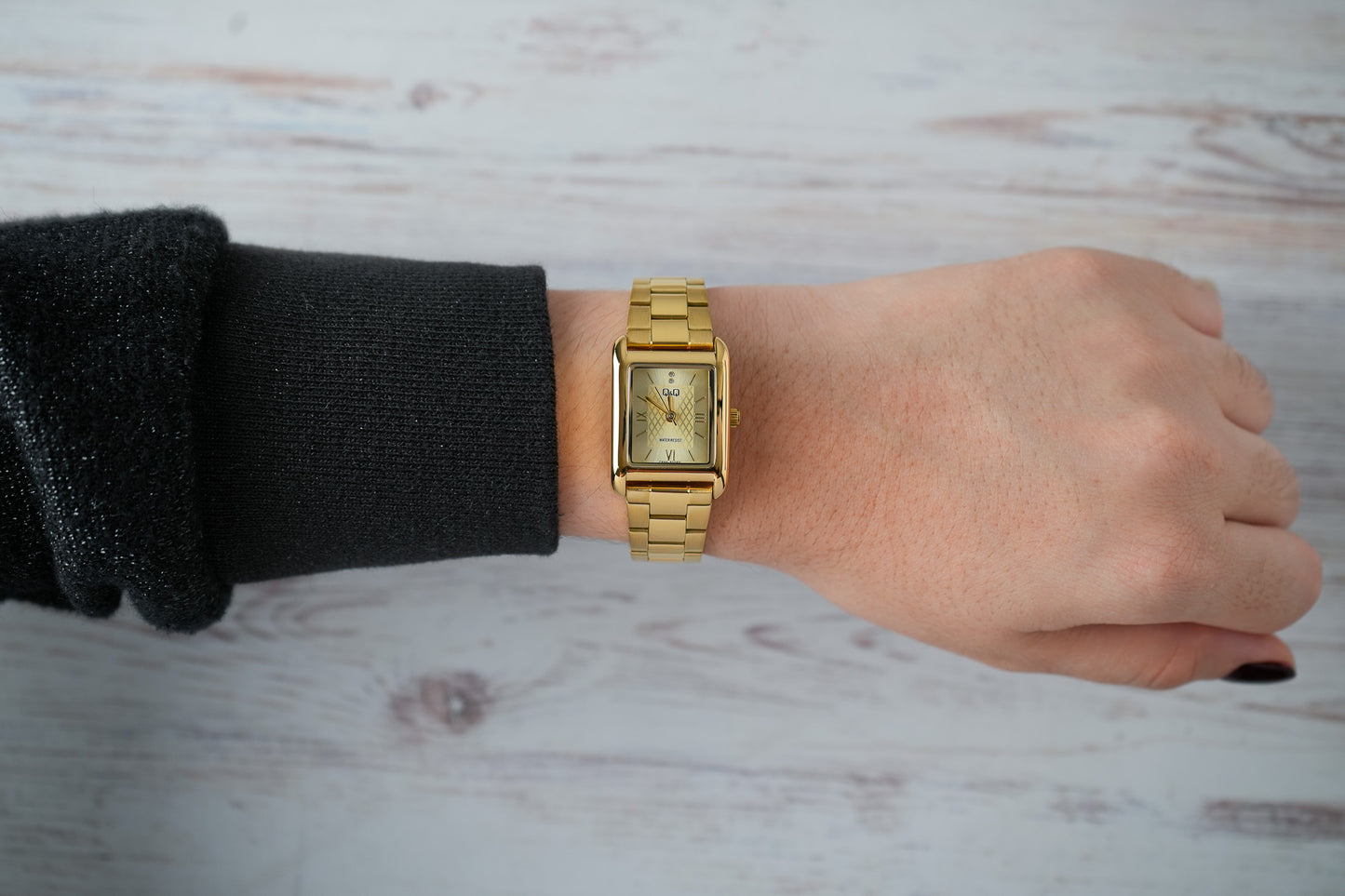 Reloj Q&Q Mujer Original Dorado C69A500Y