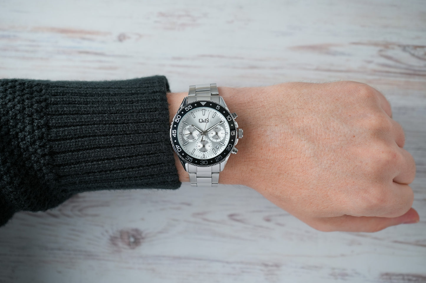 Reloj Q&Q Original Hombre Plateado A50A001Y