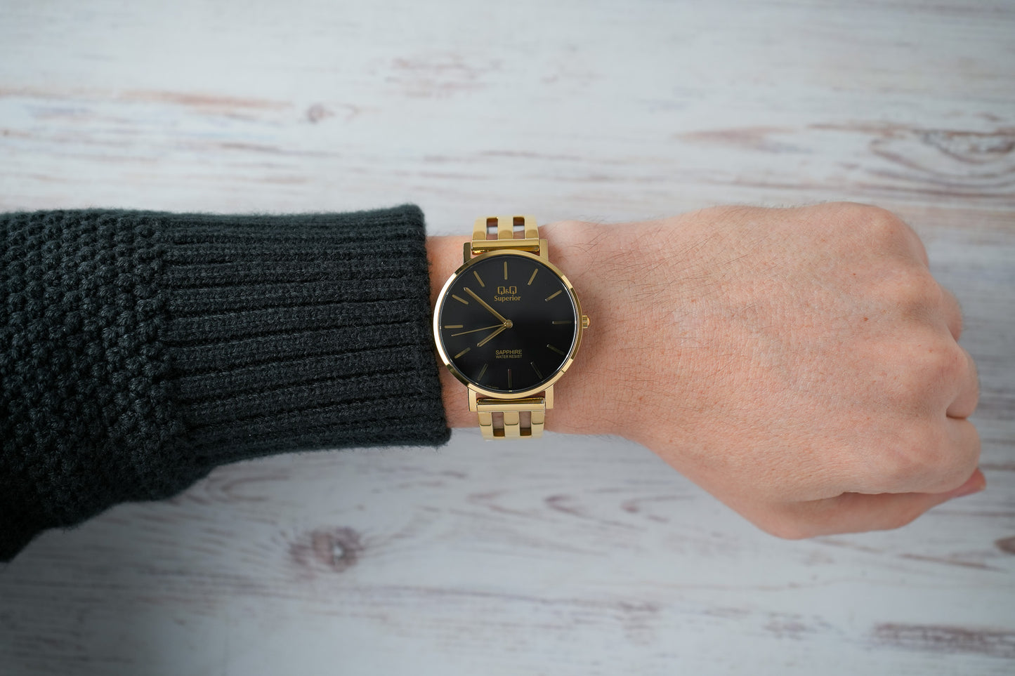 Reloj Q&Q Superior Hombre Original Dorado S13A502Y