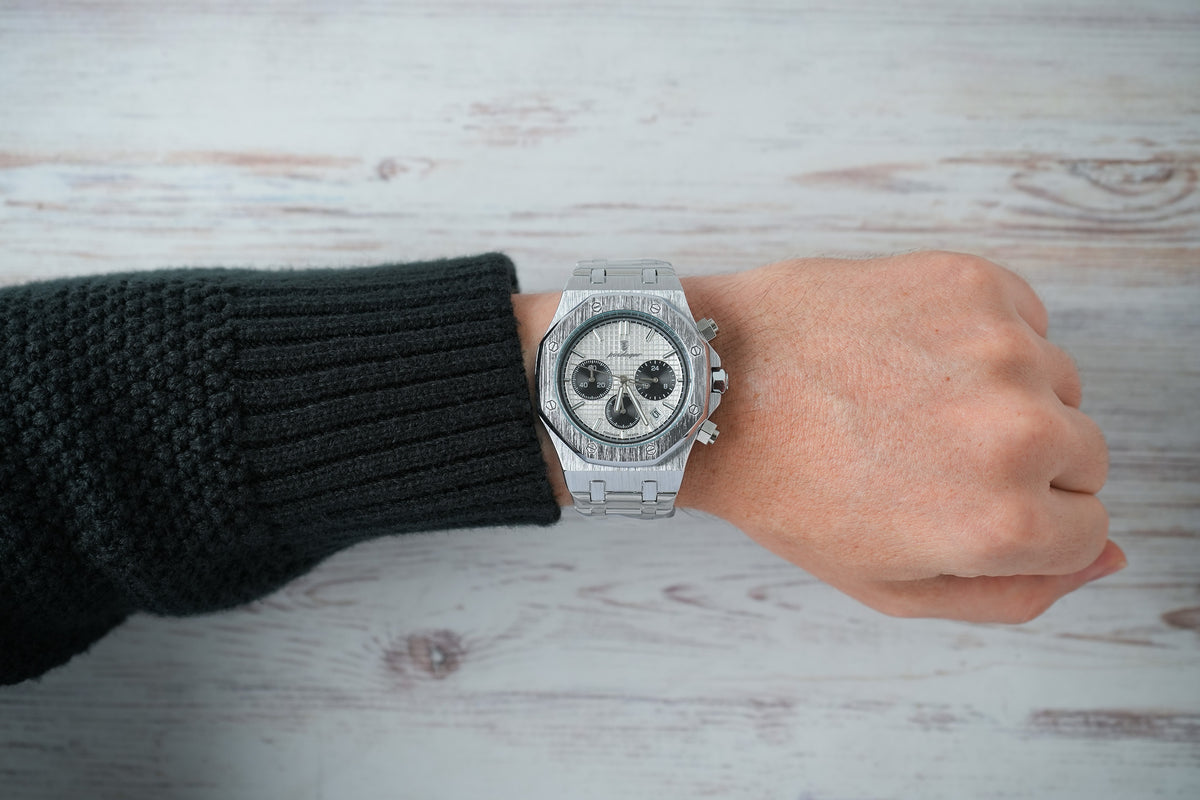 Reloj Poedagar Hombre Original Plateado PG-926B-PLPL