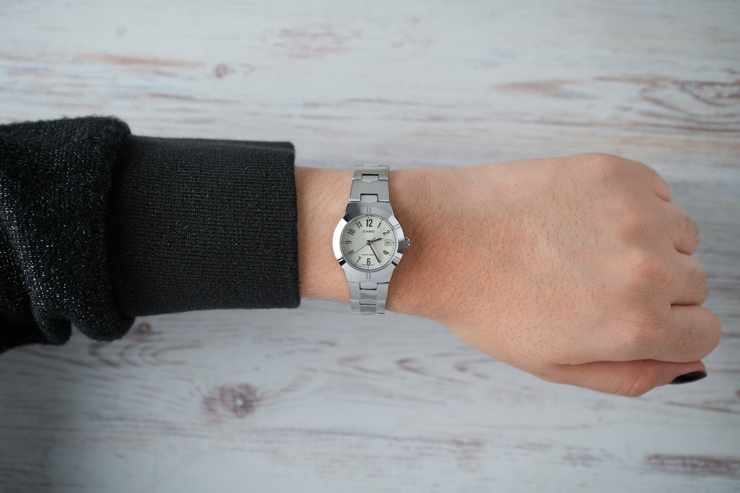 Reloj Casio Original Mujer Plateado LTP-1241D-7A2