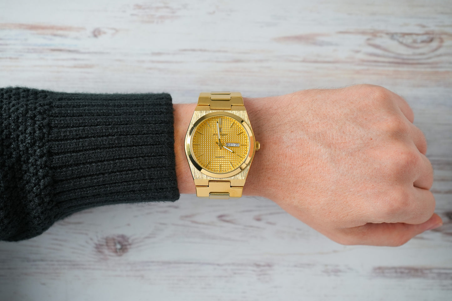 Reloj Poedagar Hombre Original Dorado PG-821-DODO