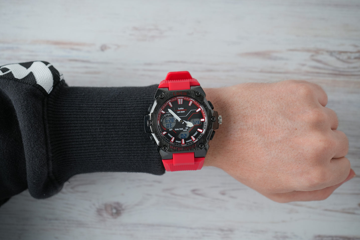 Reloj Loto Hombre Original Rojo LT-2575-RONE