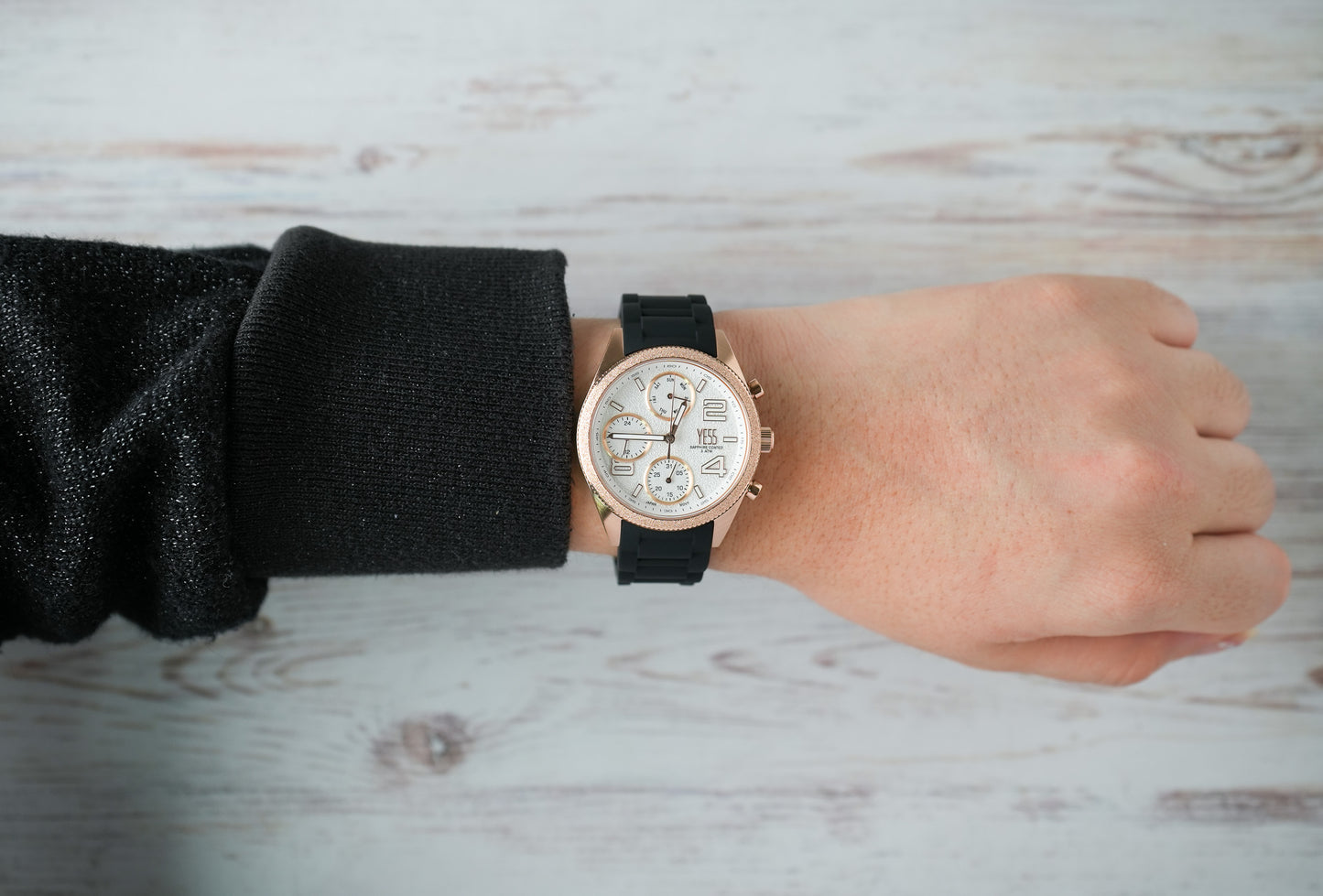 Reloj Yess Mujer Original Negro SMT-251103-2
