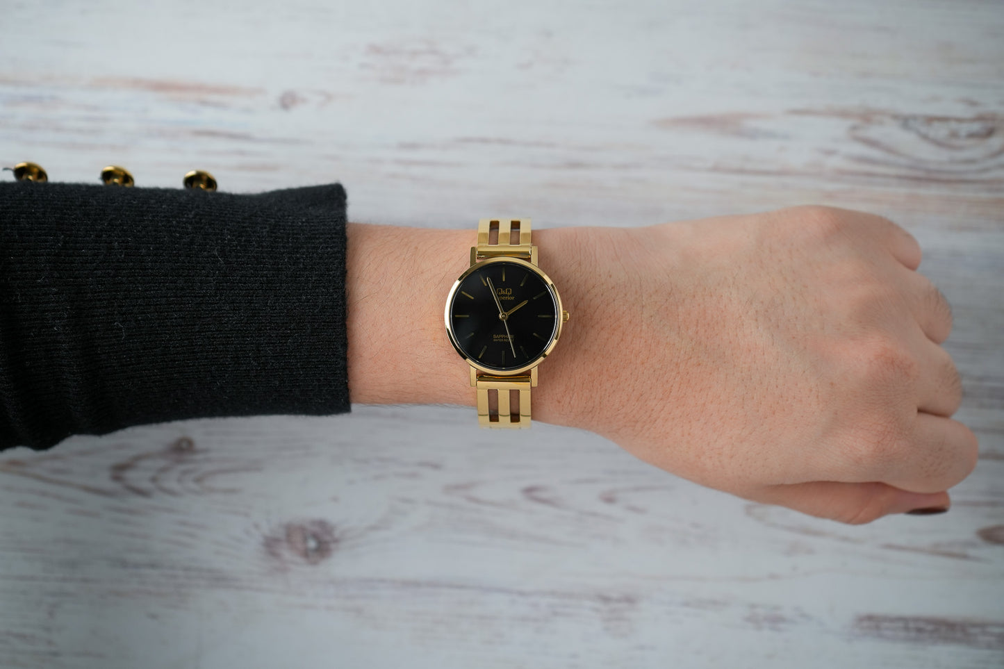 Reloj Q&Q Superior Mujer Original Dorado S14A502Y