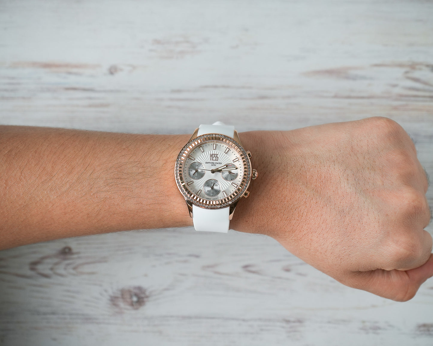Reloj Yess Mujer Original Blanco SMT-250506-2