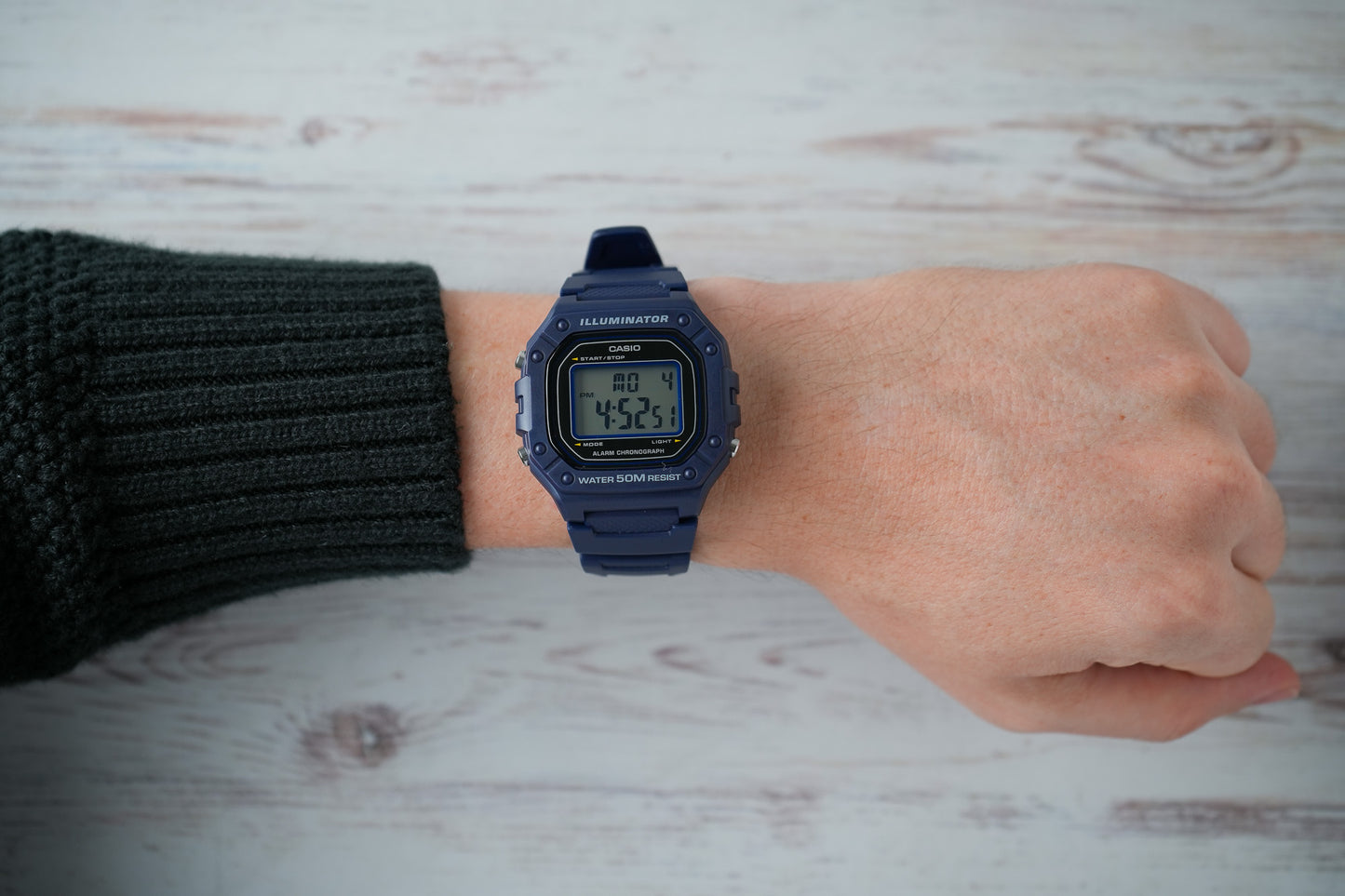 Reloj Casio Original Hombre Azul W-218H-2AV