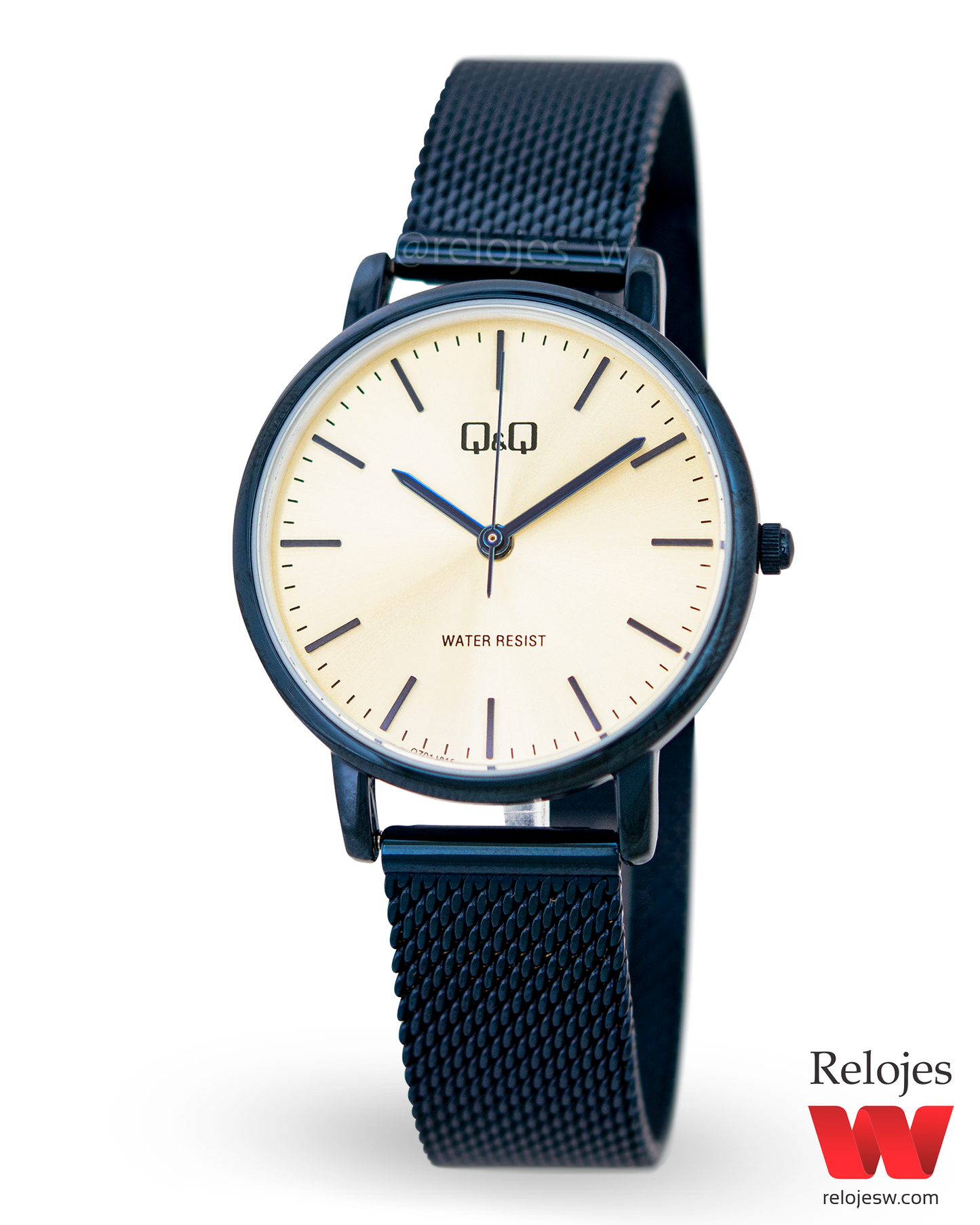 Reloj Q&Q Mujer Azul Dorado QZ01J815Y