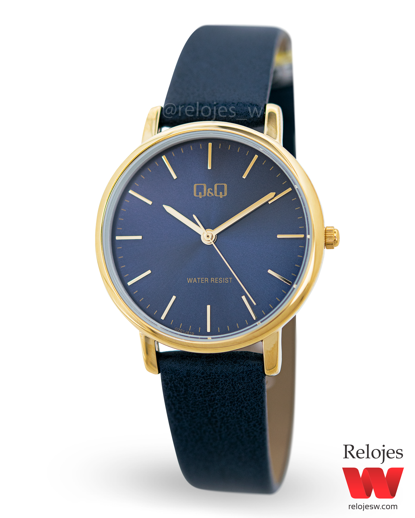 Reloj Q&Q Mujer Azul Dorado QZ01J819Y