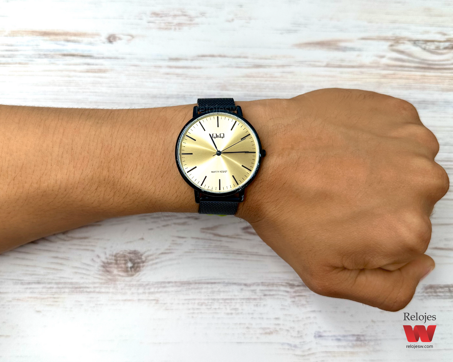 Reloj Q&Q Hombre Azul Dorado QZ00J815Y