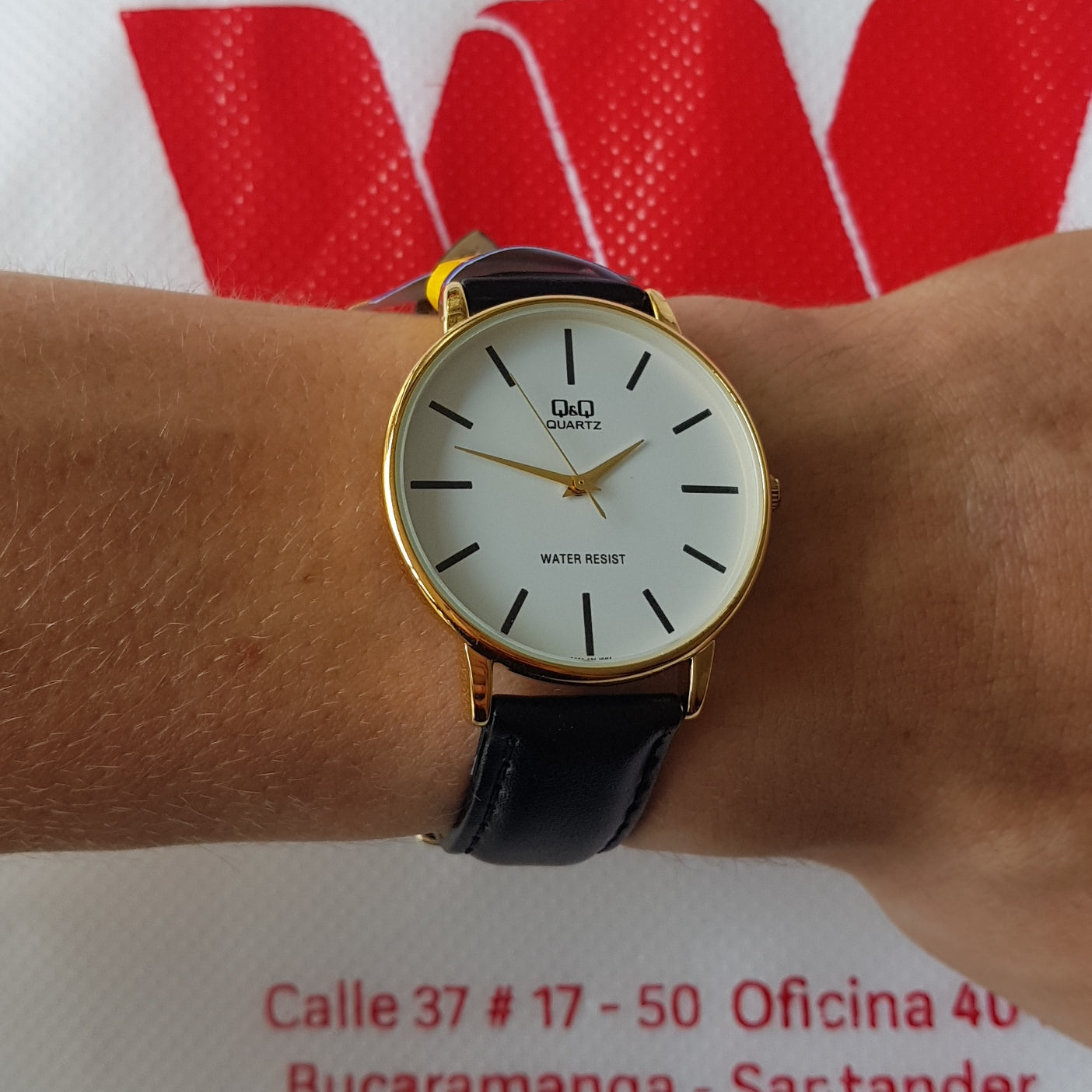 Reloj Q&Q Hombre Q854J101Y Cuero - Relojes W