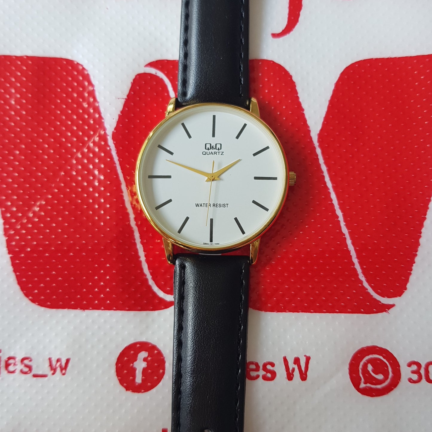 Reloj Q&Q Hombre Q854J101Y Cuero - Relojes W