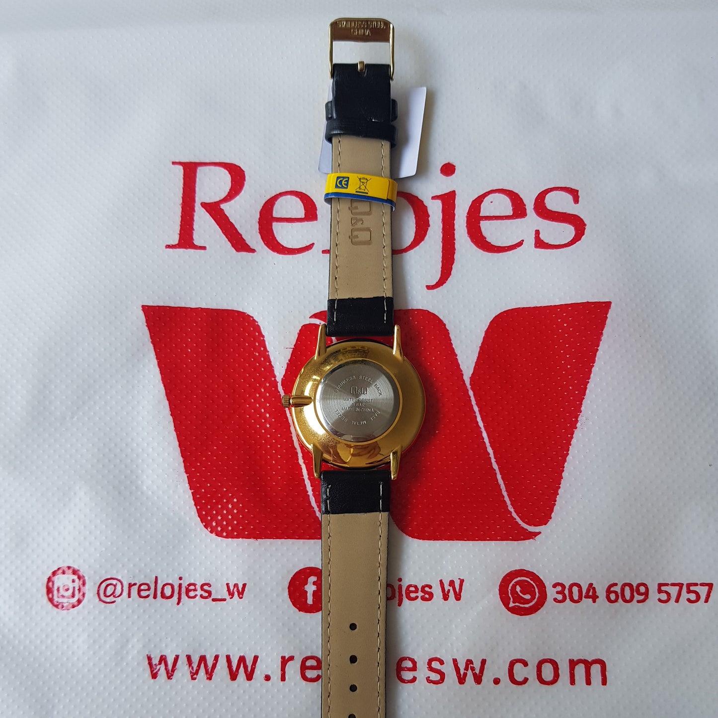 Reloj Q&Q Hombre Q854J101Y Cuero - Relojes W