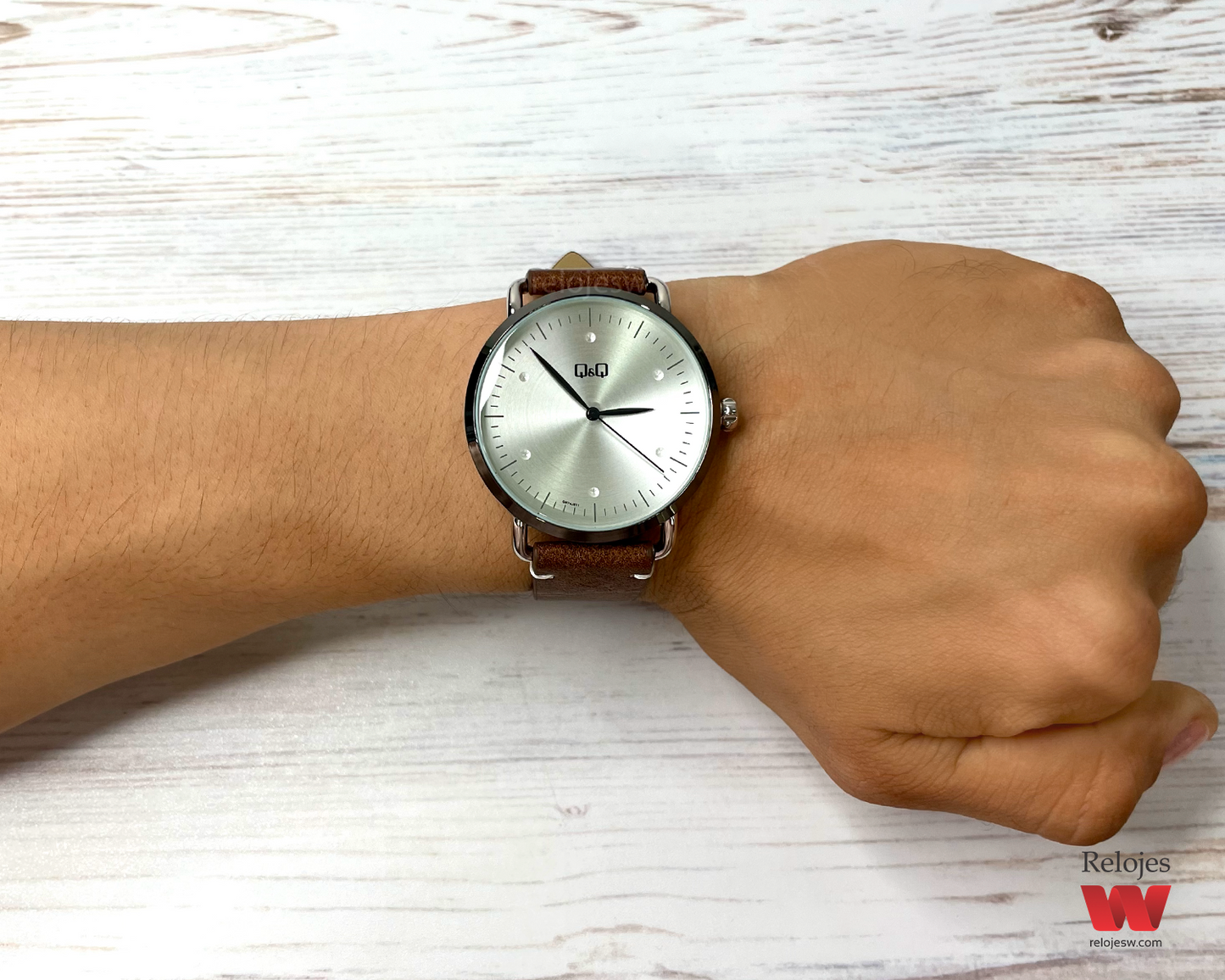 Reloj Q&Q Hombre QB74J511Y Cuero