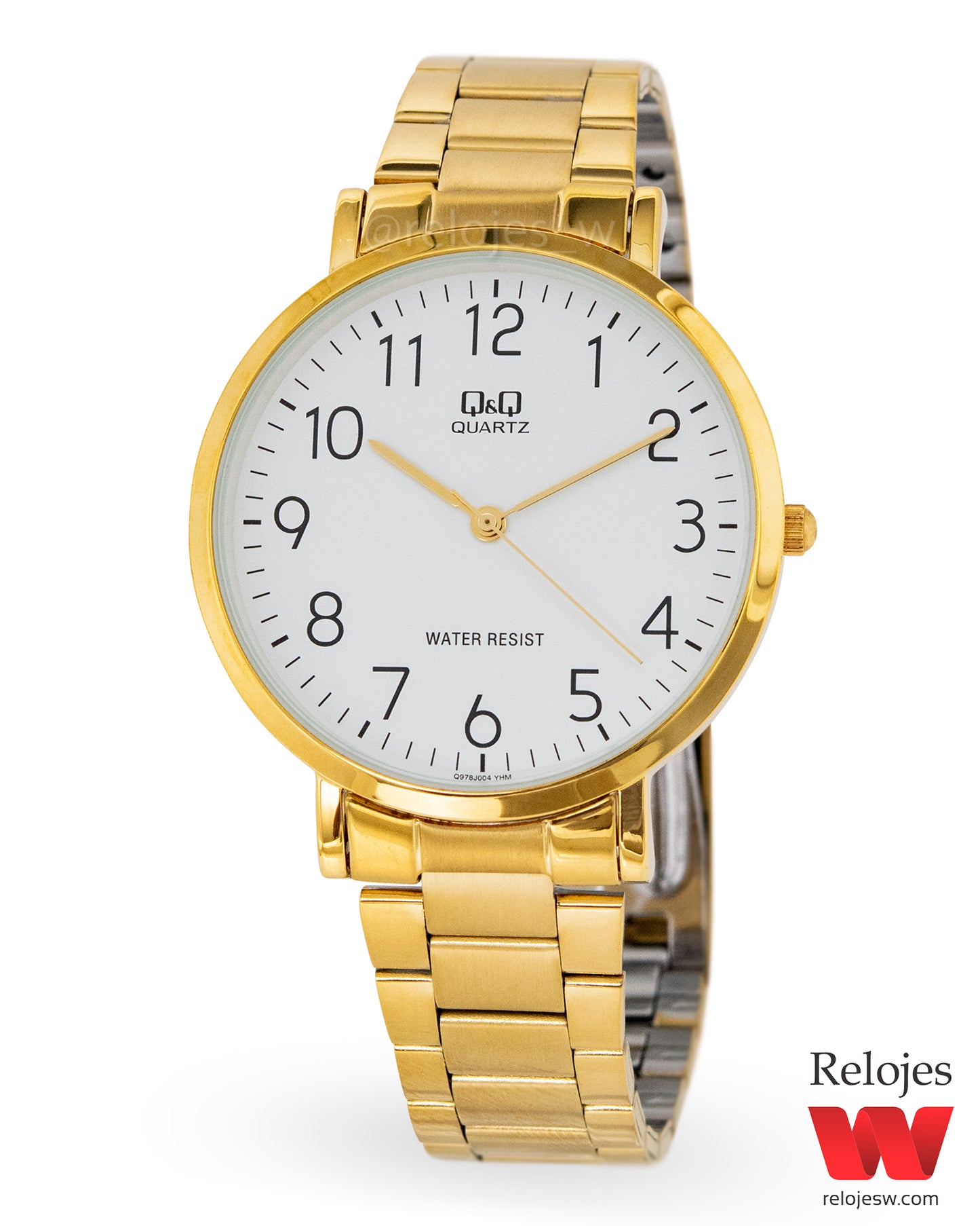 Reloj Q&Q Hombre Dorado Q978J004Y