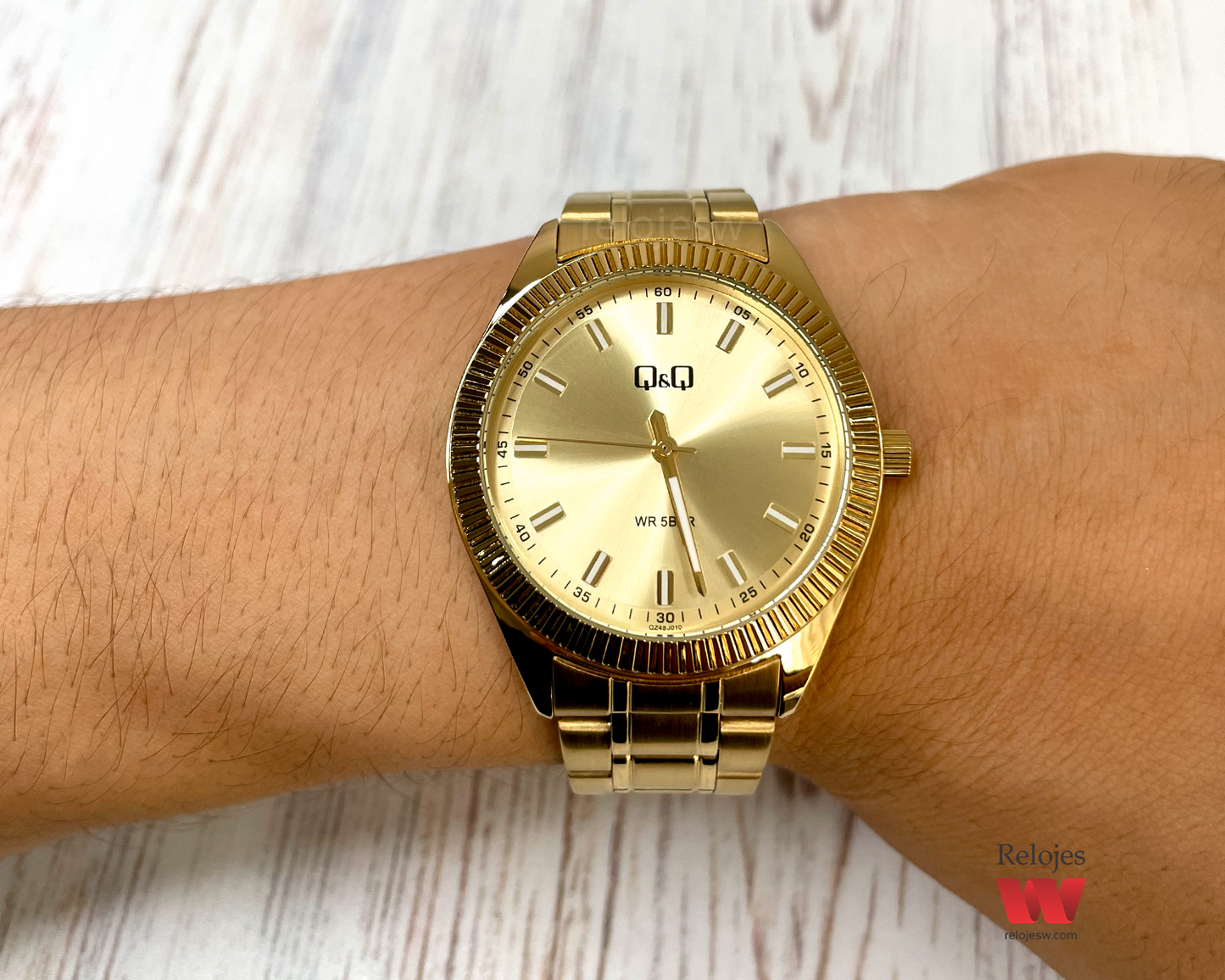 Reloj Q&Q Hombre QZ48J010Y Dorado