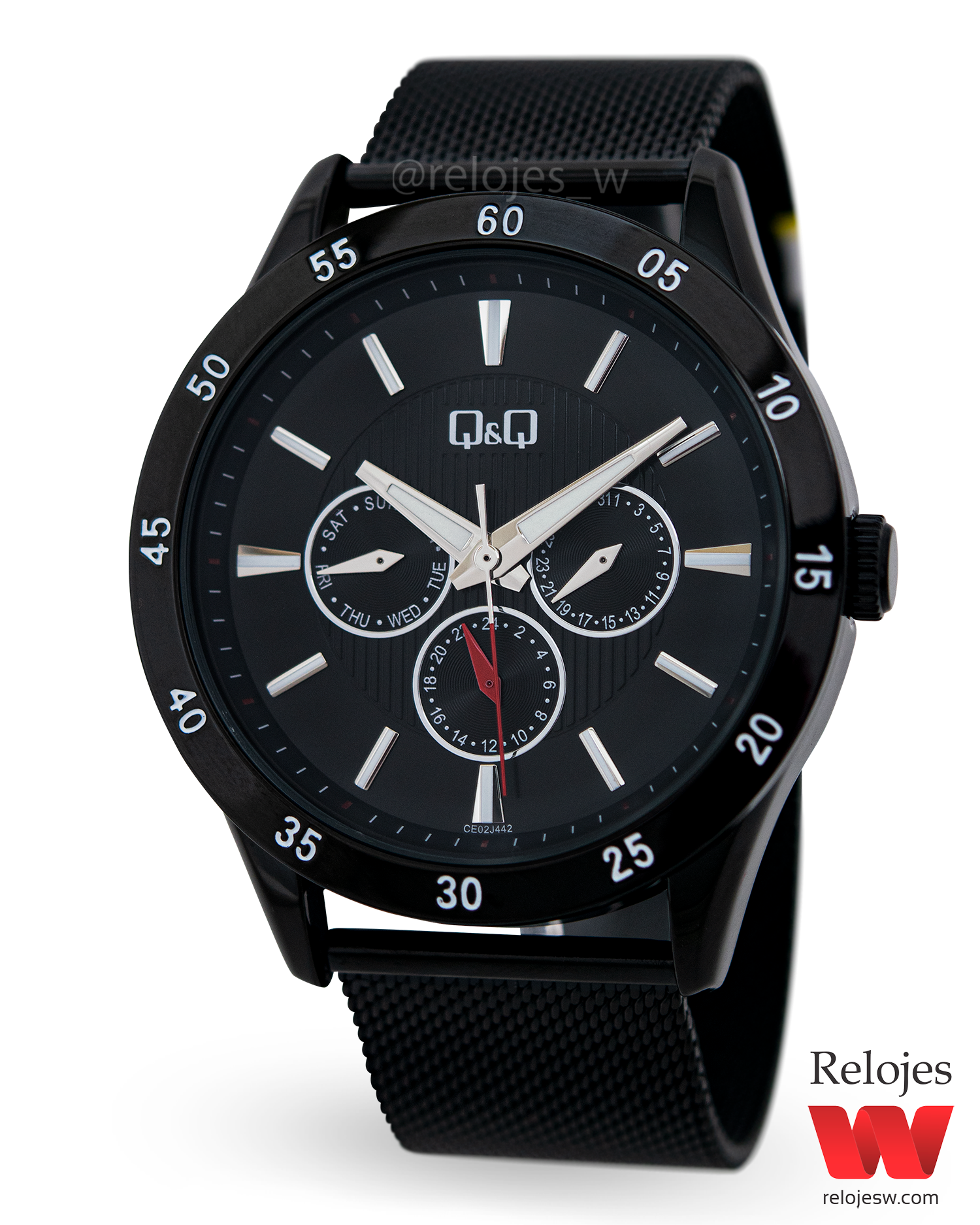 Reloj Q Q Hombre Negro CE02J442Y Relojes W