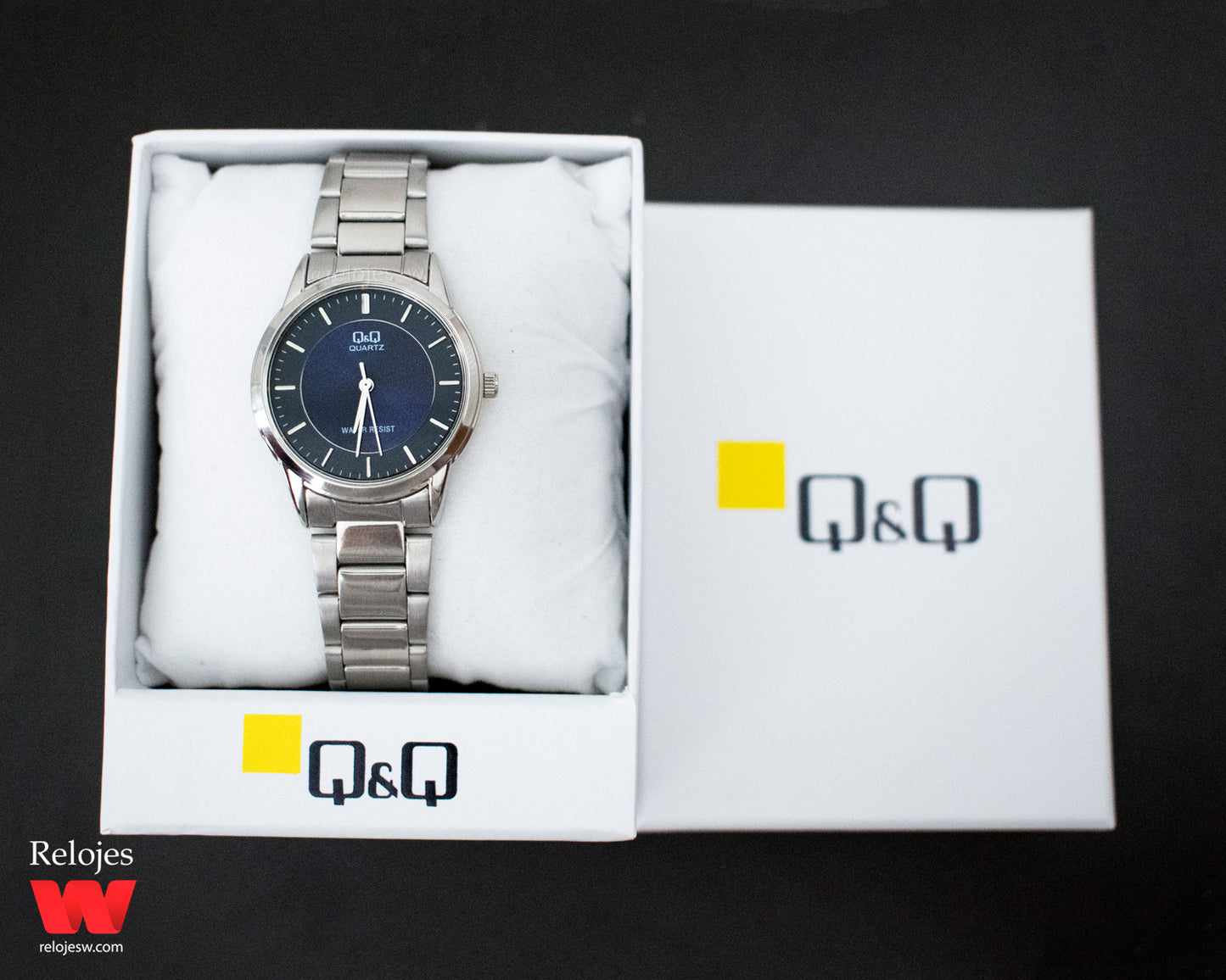Reloj Q&Q Mujer Plateado Azul QA45J202Y