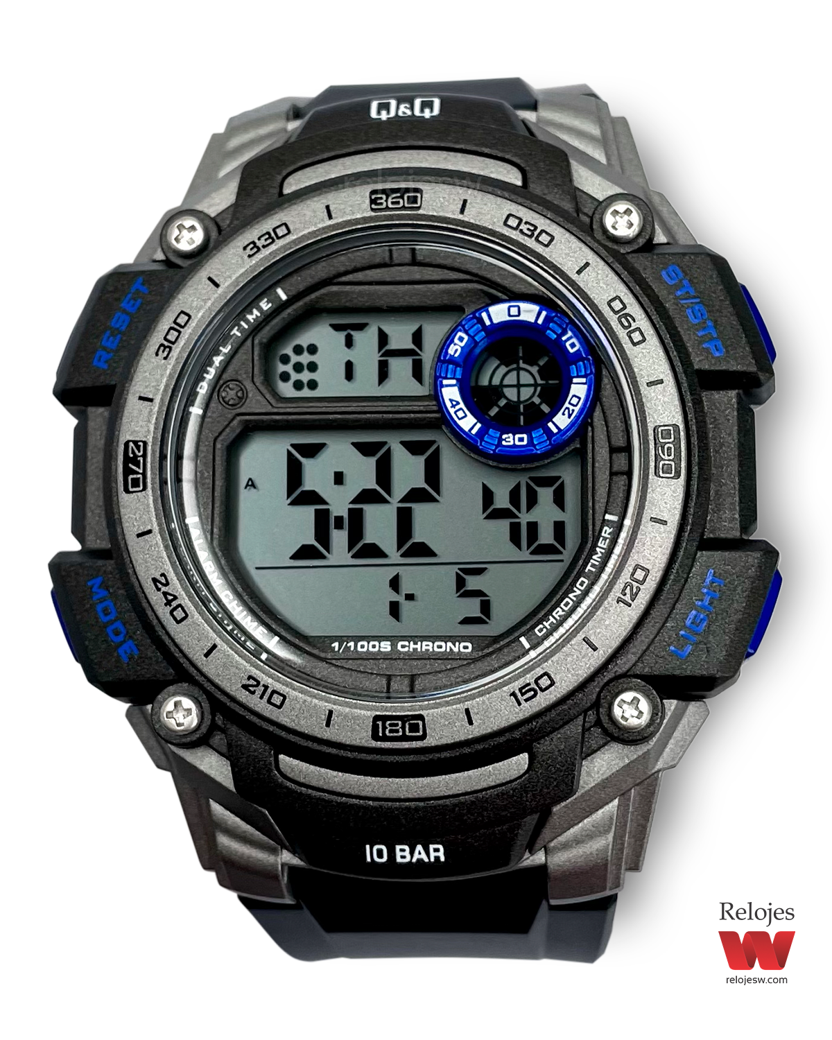 Reloj Q&Q Hombre G09A501Y Negro Plateado