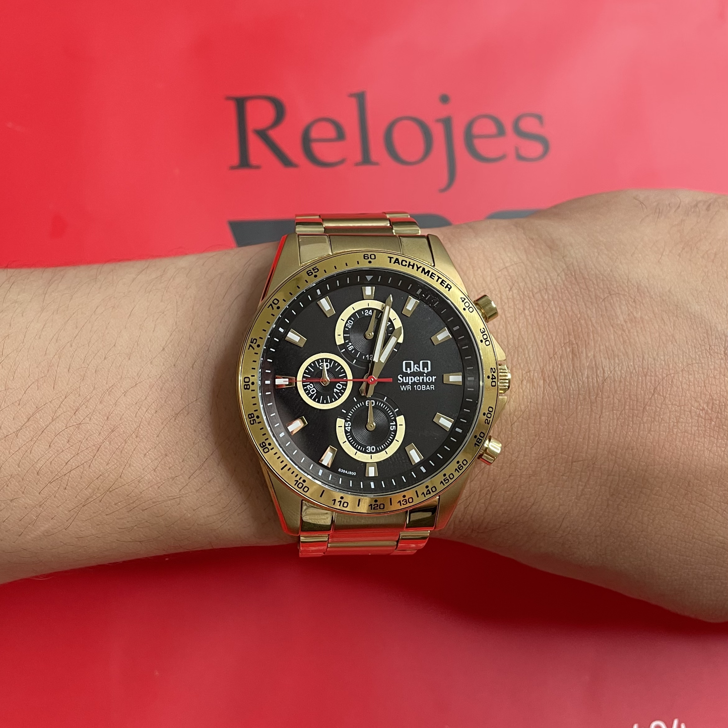 Reloj Q&Q Superior Hombre S394J800Y Dorado