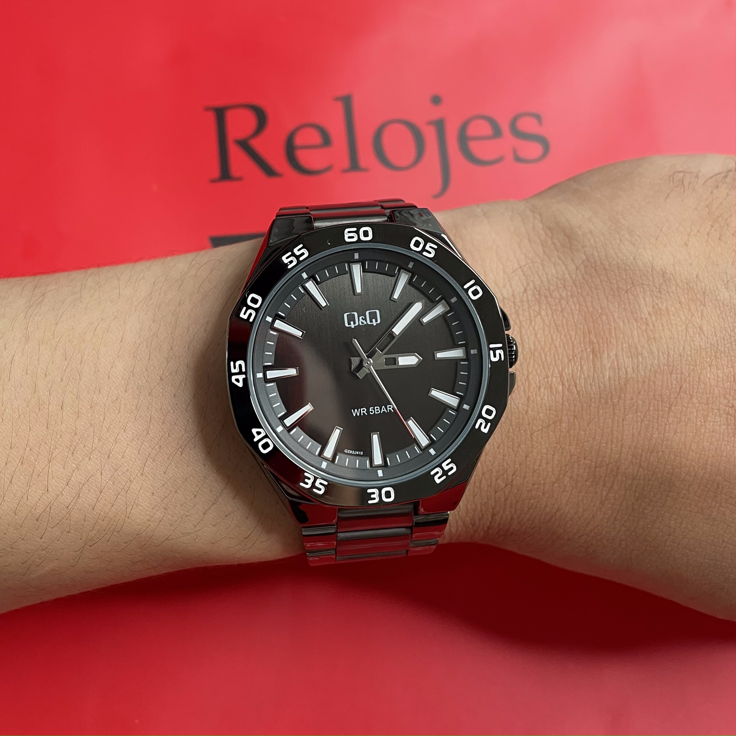 Reloj Q&Q Hombre QZ82J412Y Negro