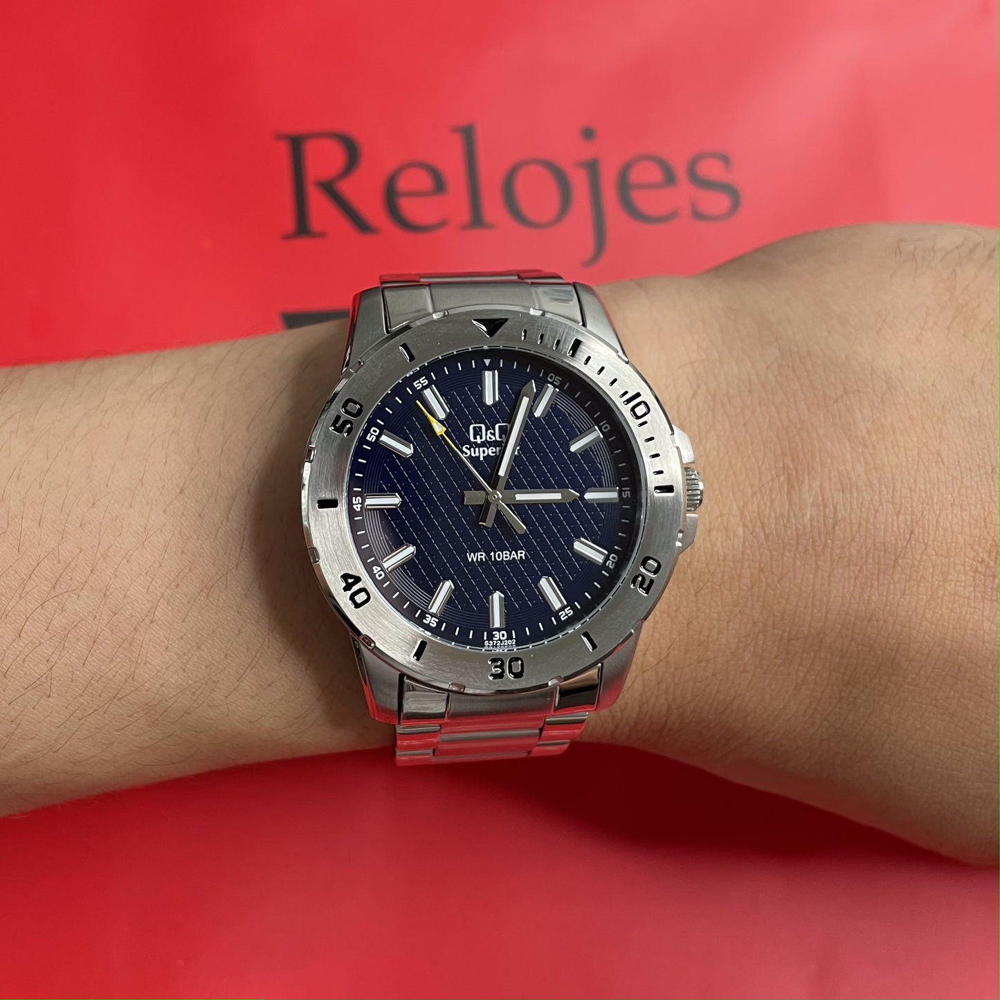 Reloj Q&Q Superior Hombre Plateado S372J202Y