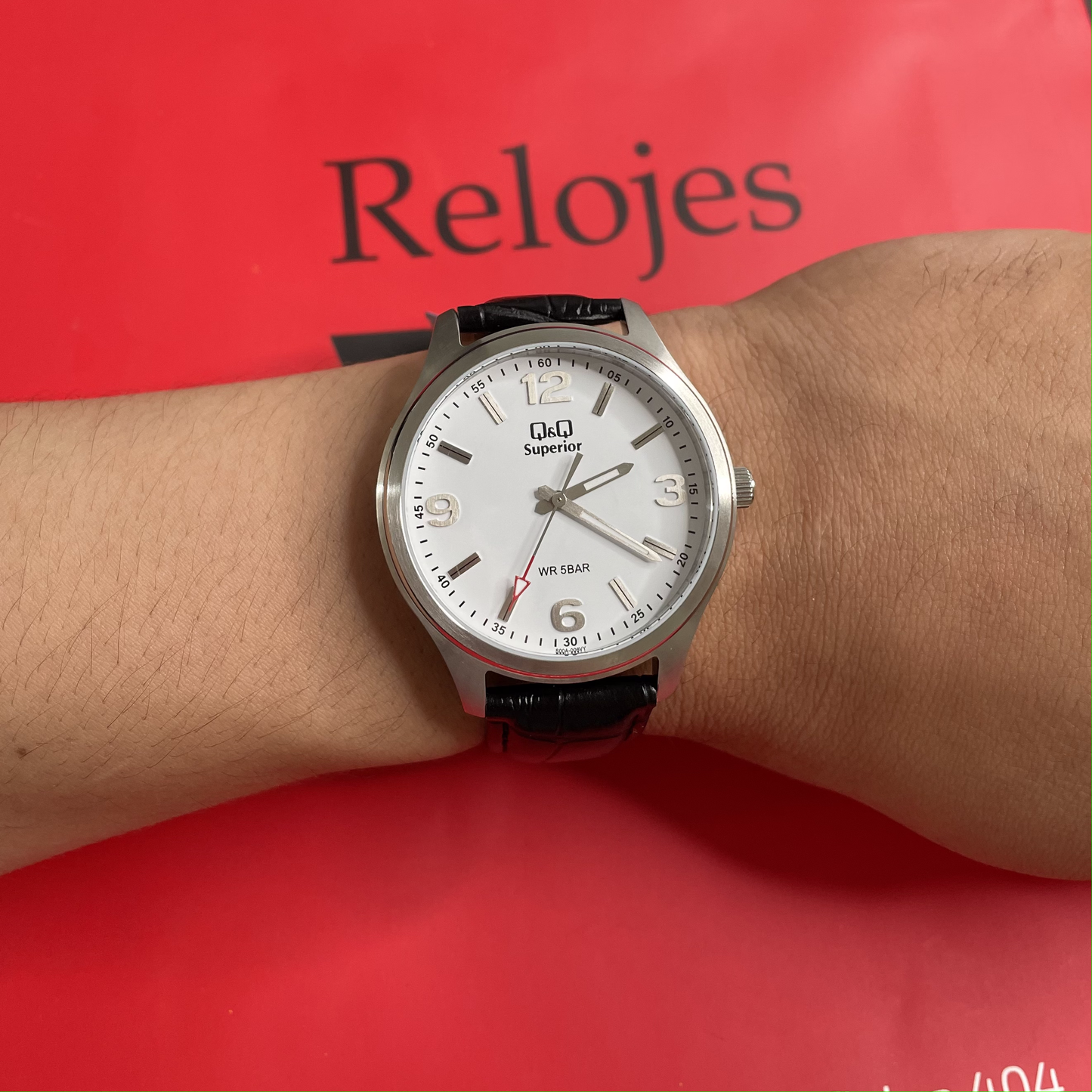 Reloj Q&Q Superior Hombre S00AJ006Y Negro Plateado