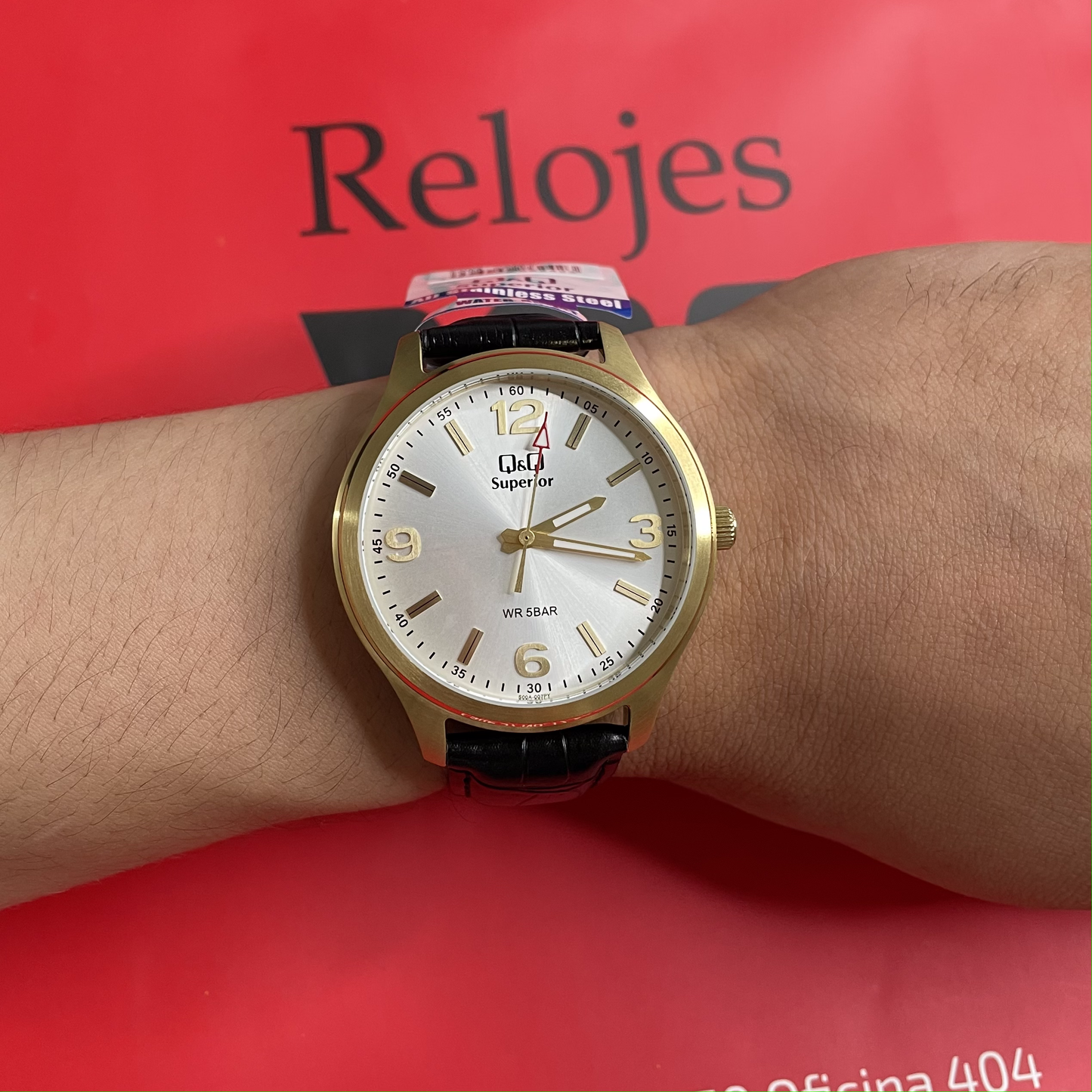 Reloj Q&Q Superior Hombre Negro Dorado S00AJ007Y