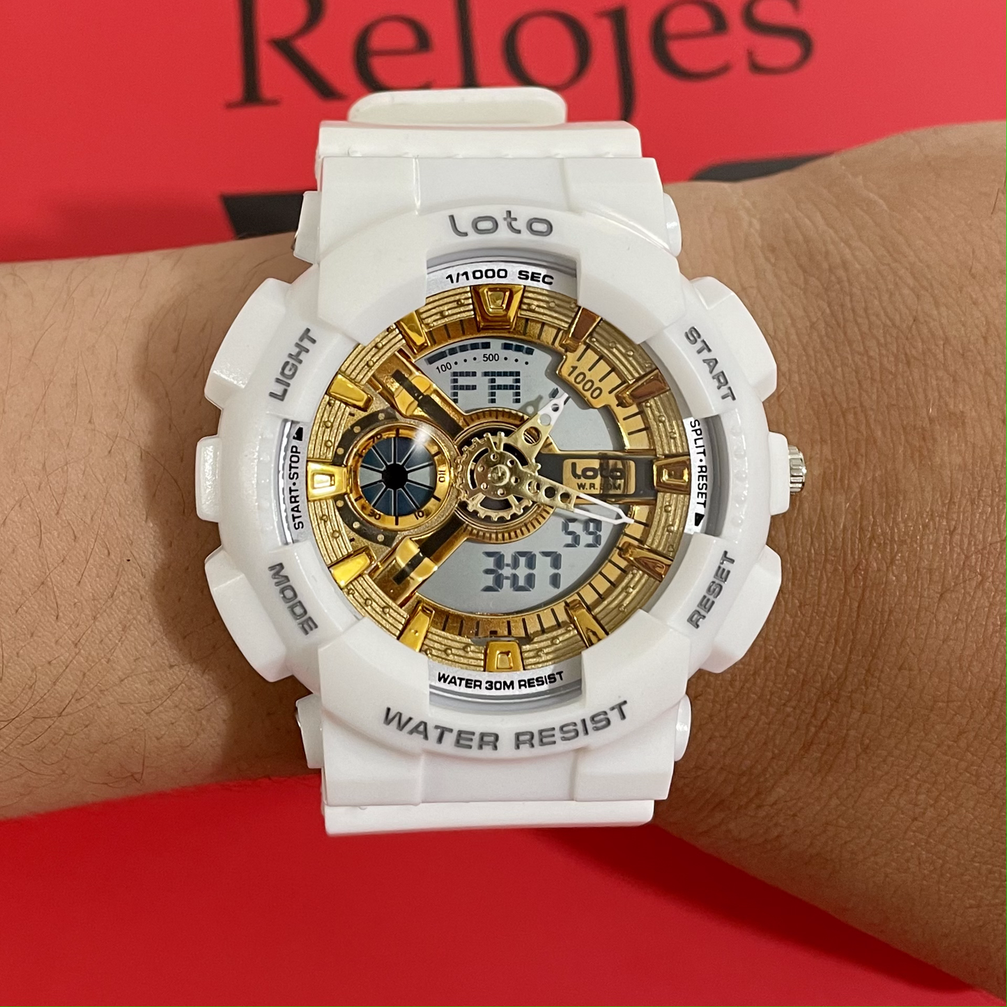 Reloj Loto Hombre Blanco LT-2402-BLDO