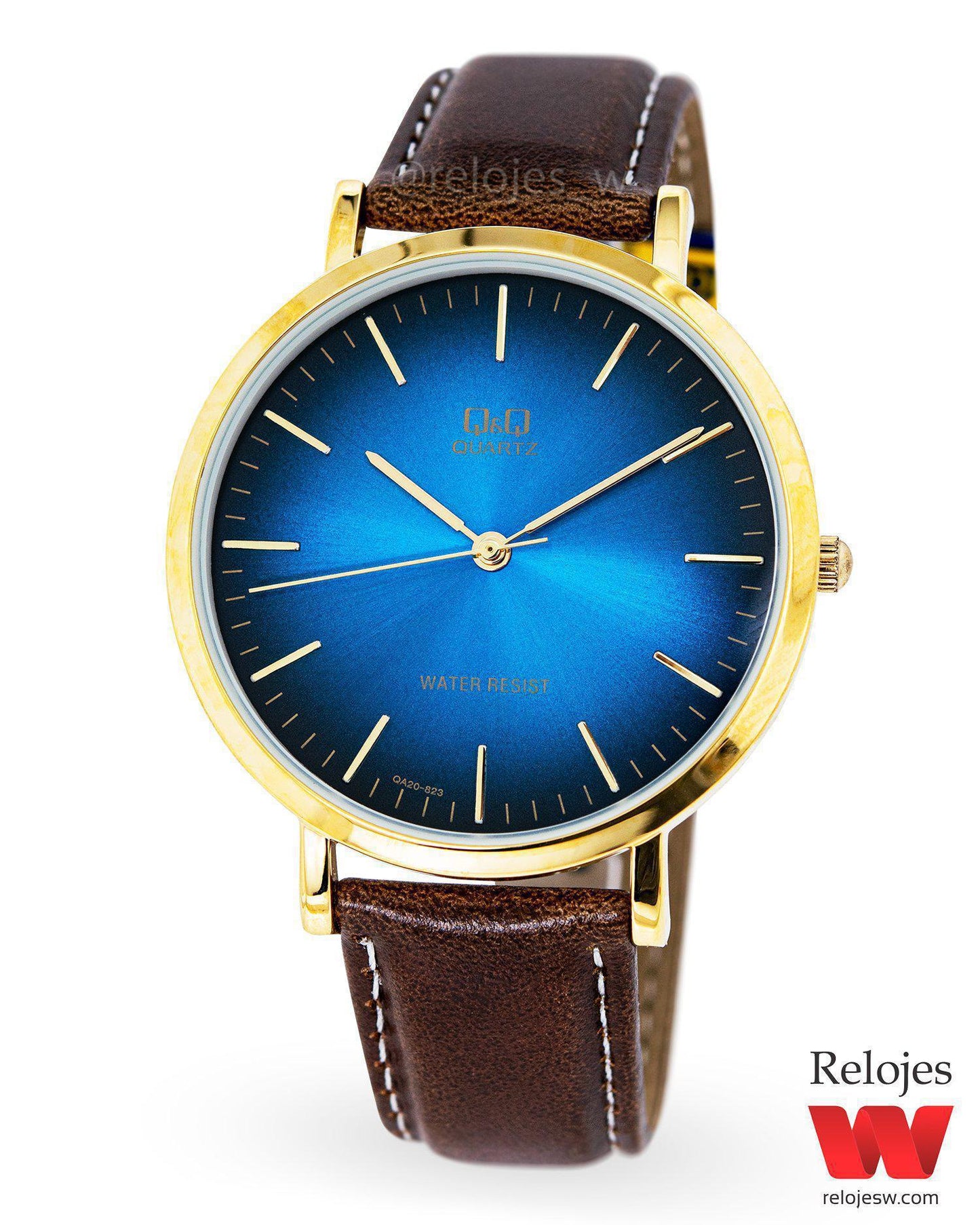 Reloj Q&Q Hombre QA20J823Y Marrón Dorado