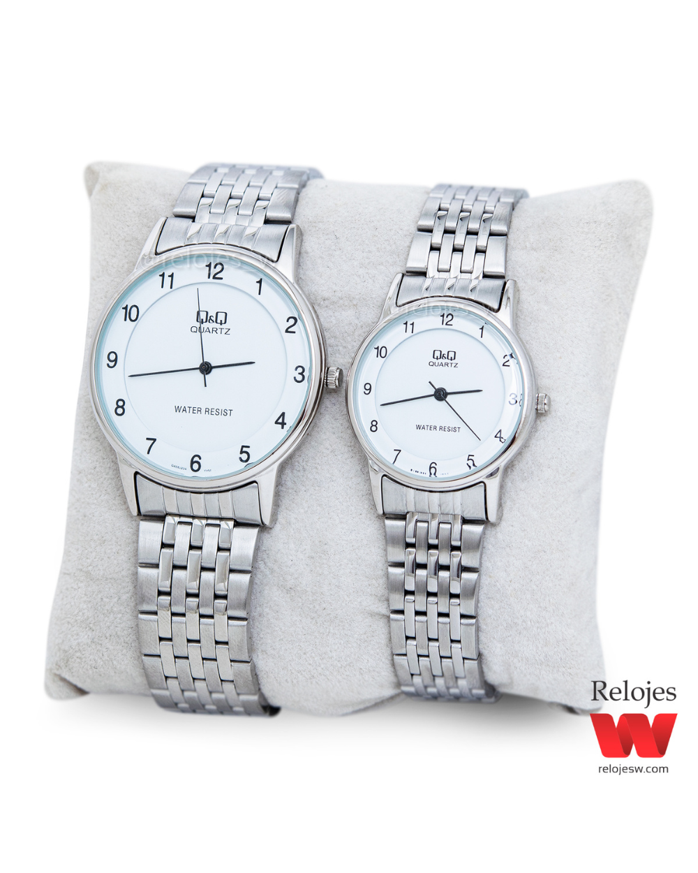 Reloj Q&Q Pareja QA56J204Y - QA57J204Y Plateado