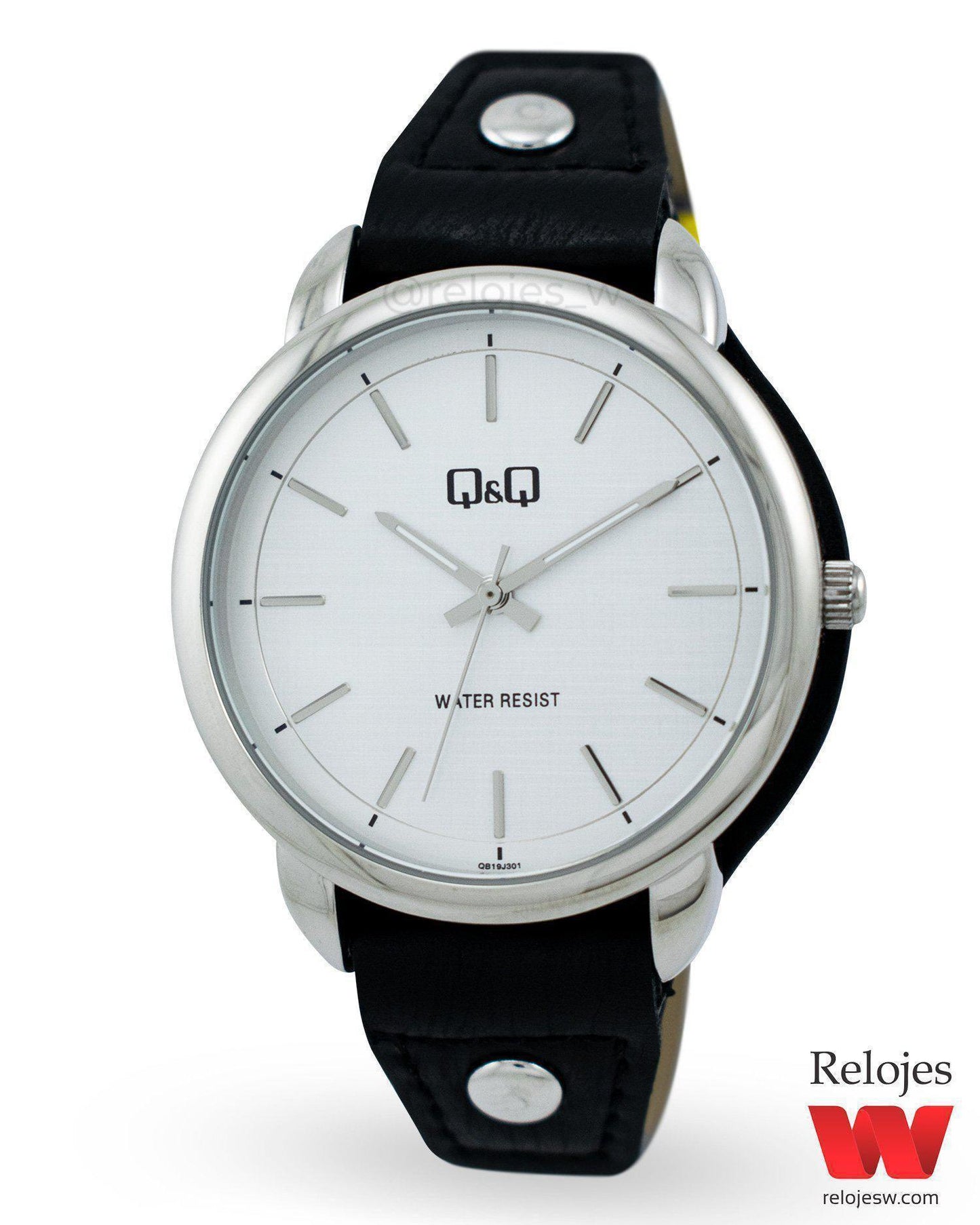 Reloj Q&Q Mujer Negro Plateado QB19J301Y