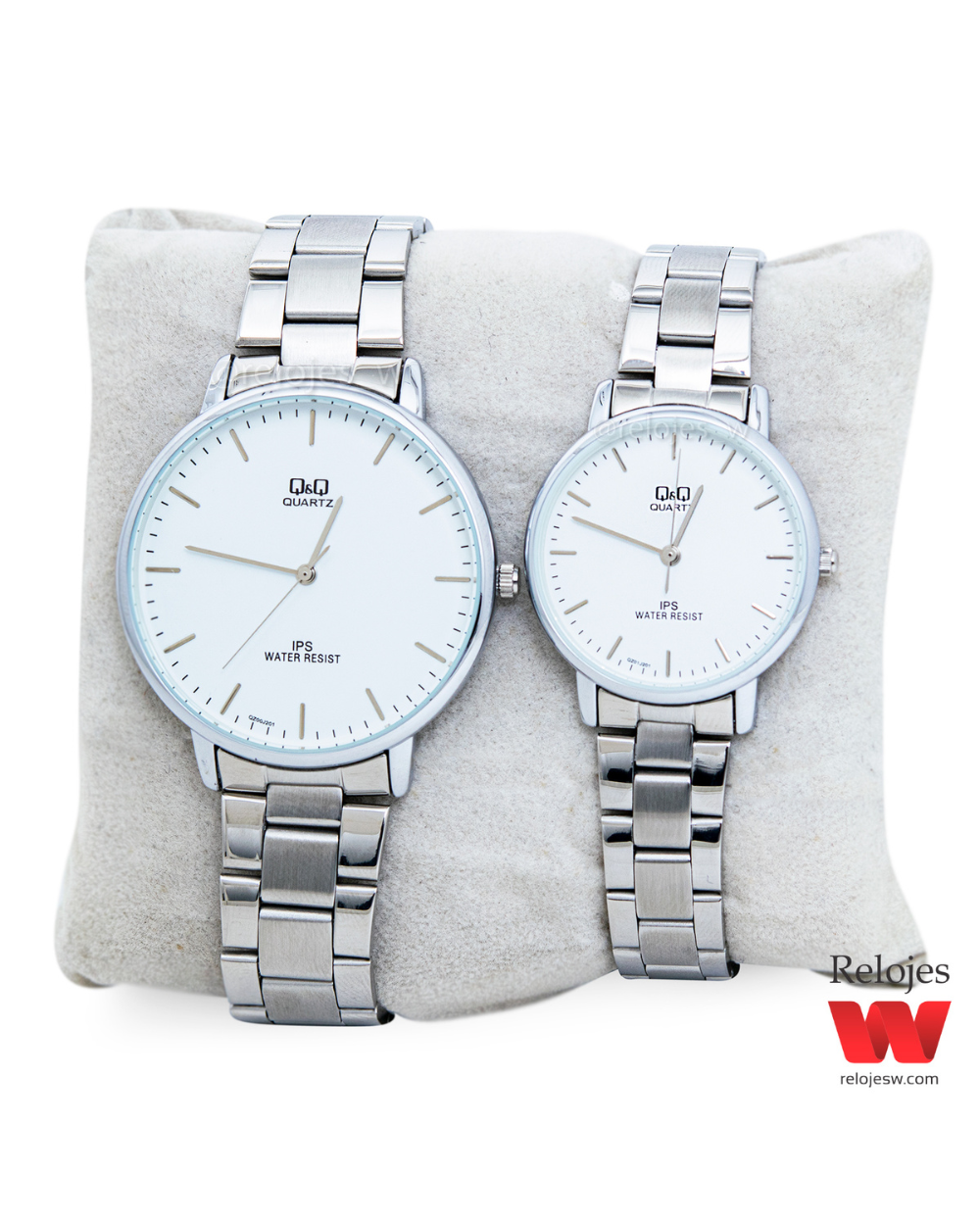 Reloj Q&Q Pareja Plateado QZ00J201Y-QZ01J201Y