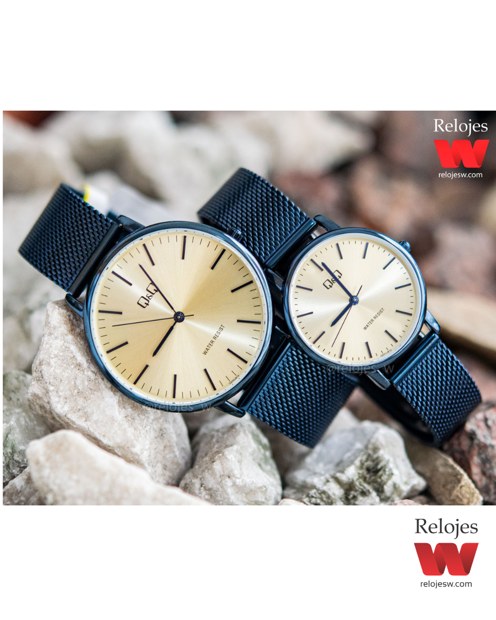 Reloj Q&Q Pareja Azul QZ00J815Y-QZ01J815Y
