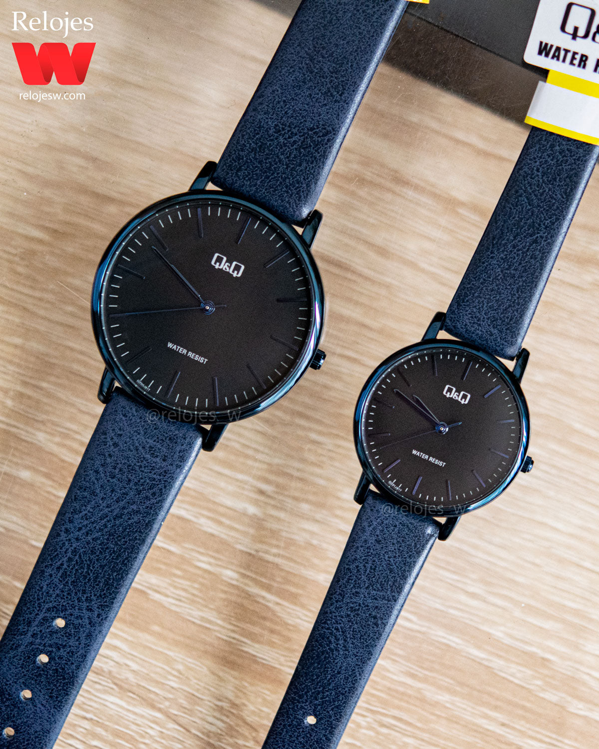 Reloj Q&Q Pareja Azul QZ00J817Y-QZ01J817Y
