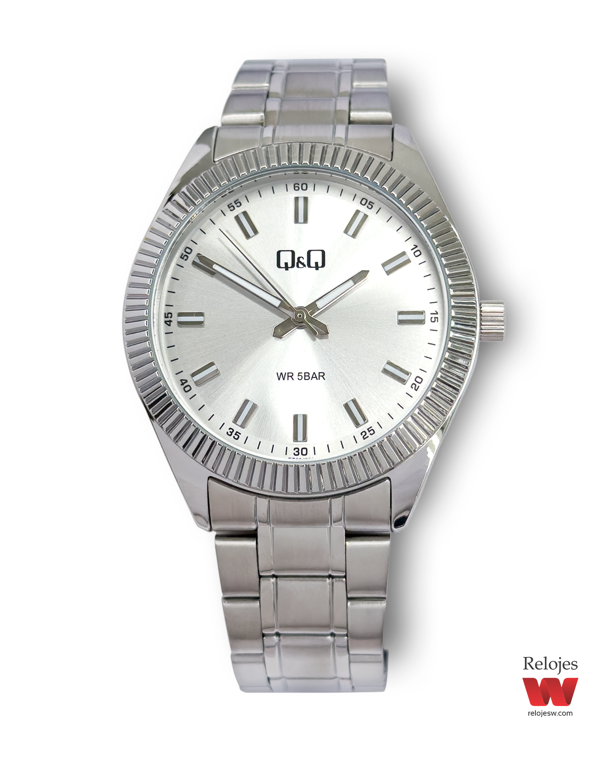 Reloj Q&Q Hombre QZ48J201Y Plateado