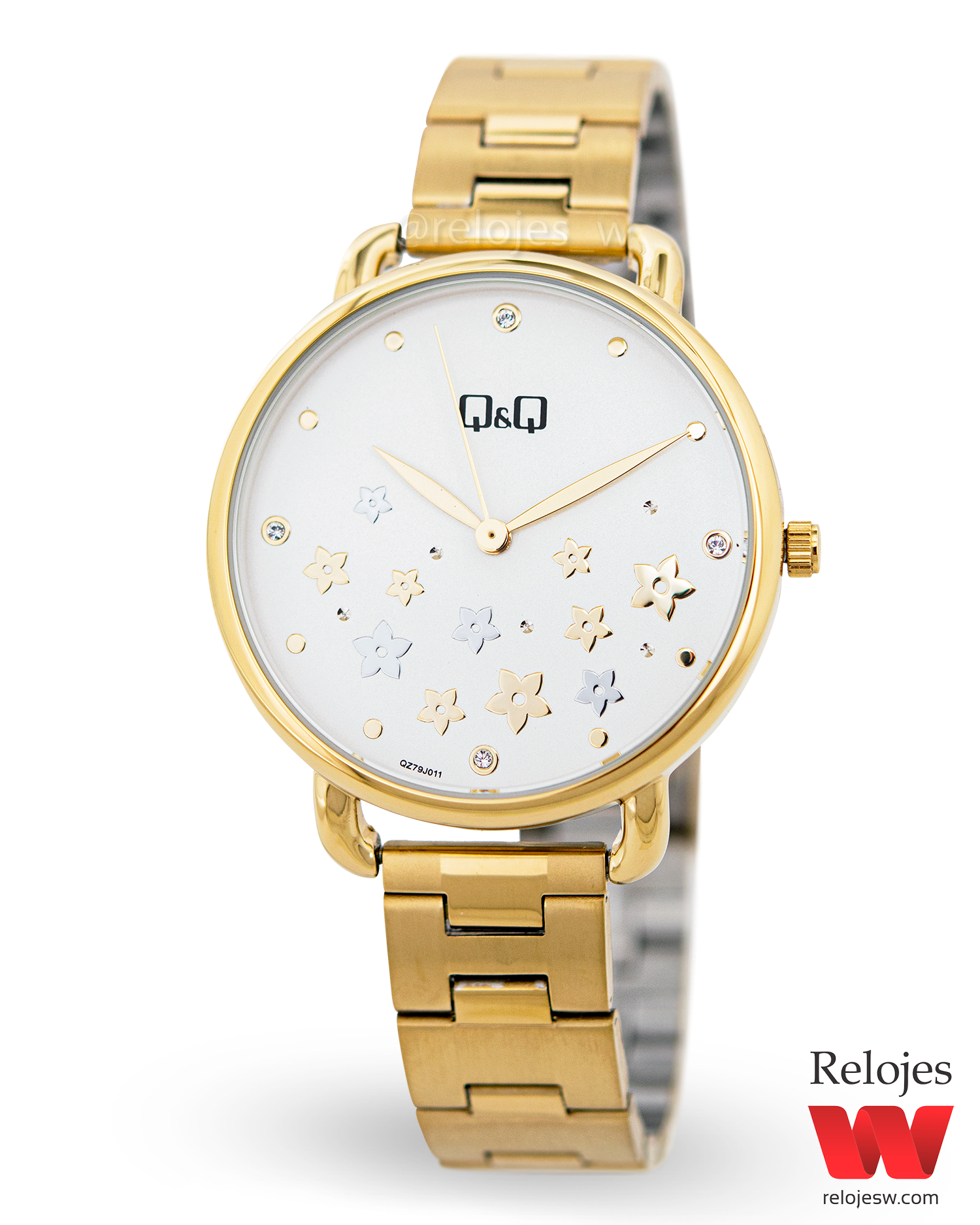 Reloj Q Q Mujer Dorado QZ79J011Y