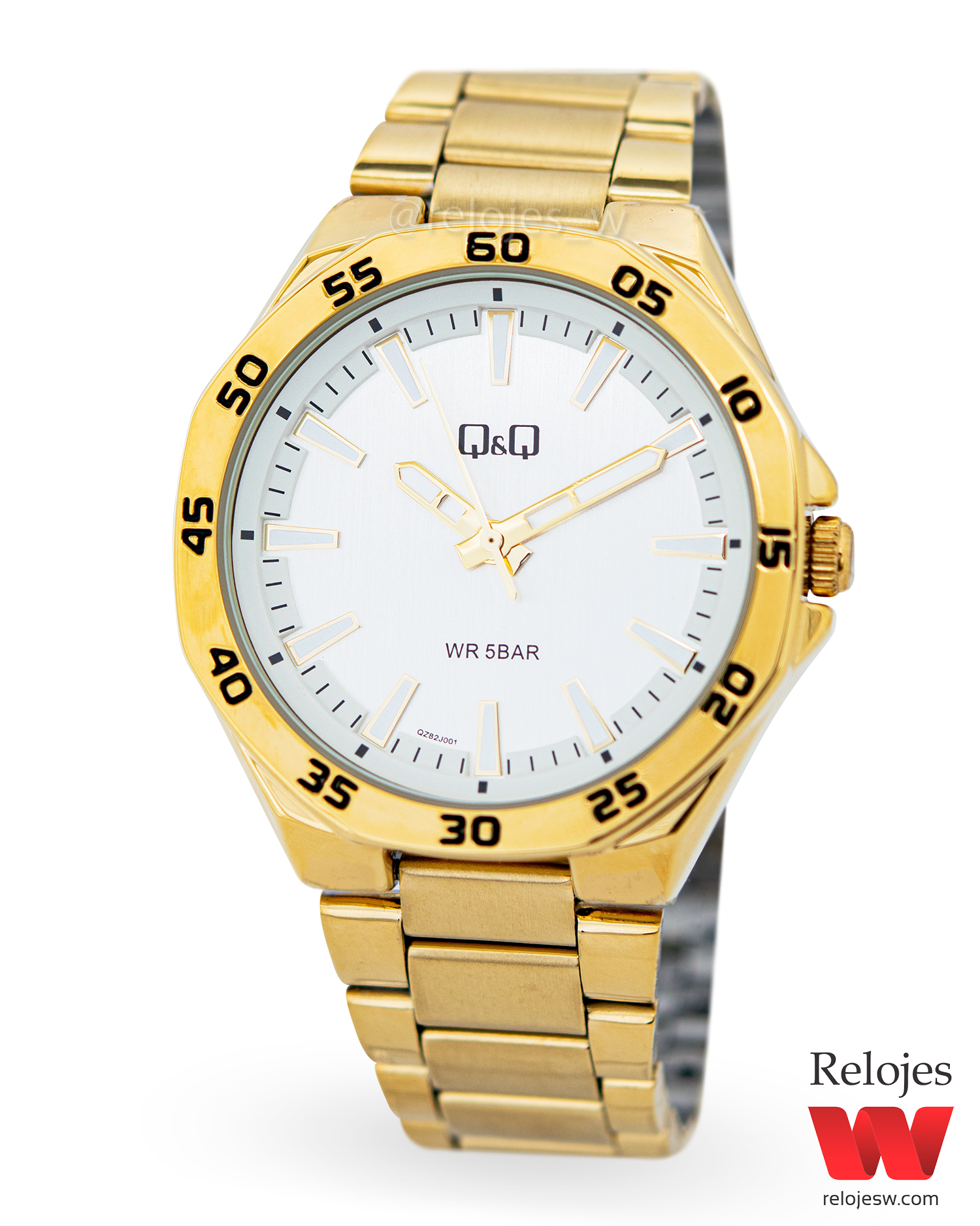 Reloj q&q hombre dorado hot sale