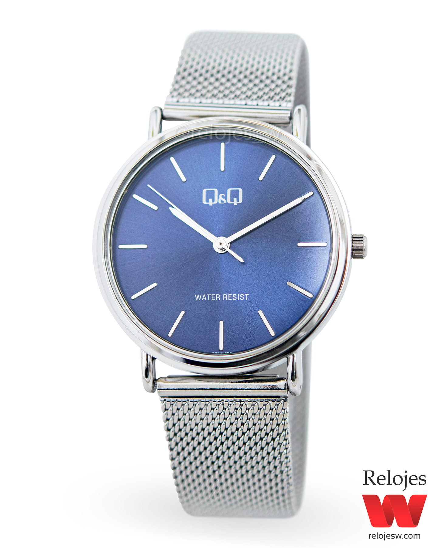 Reloj Q&Q Mujer QZ84J202Y Plateado Azul